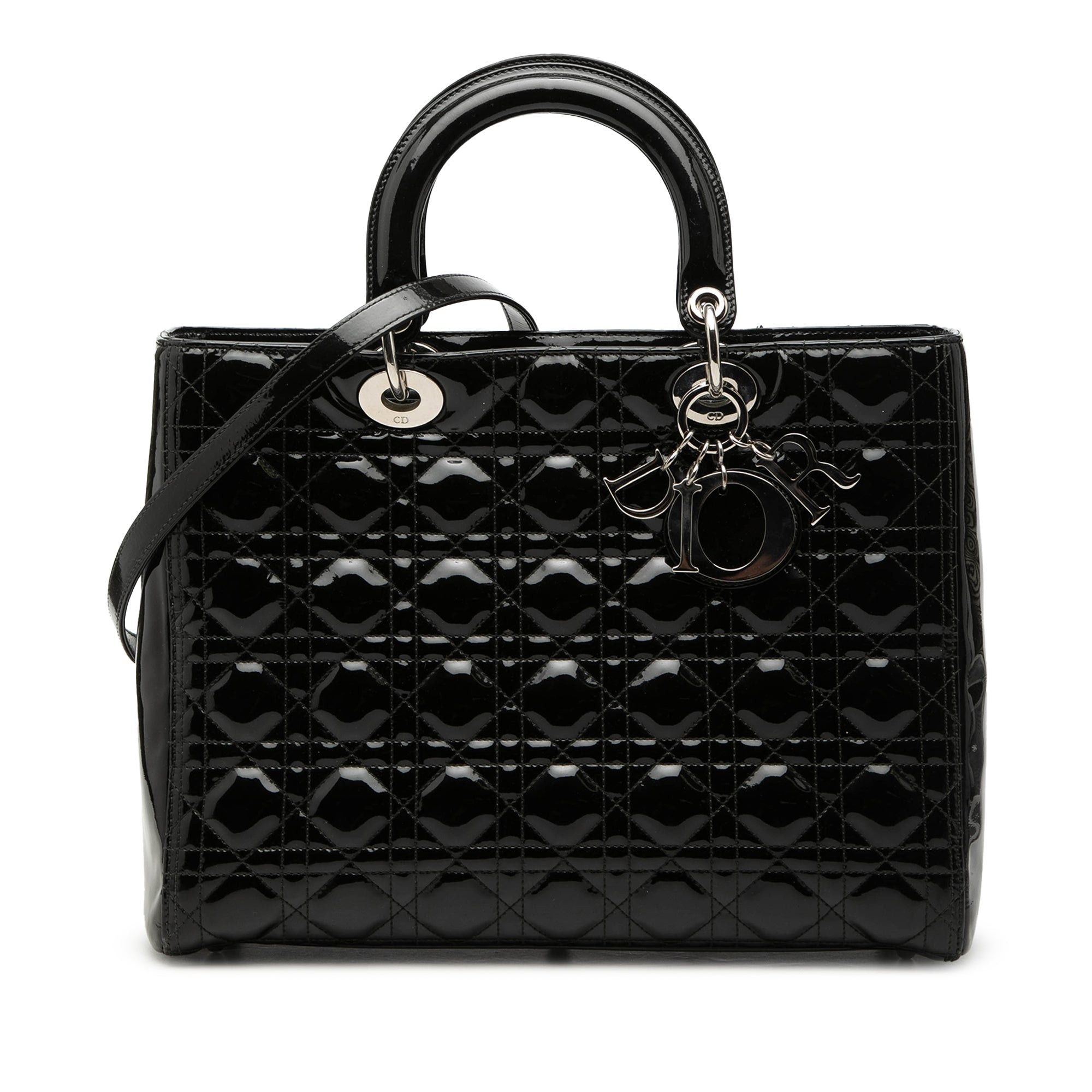 Dior Large Patent Cannage Lady Dior Size ONE SIZE - 1 Thumbnail