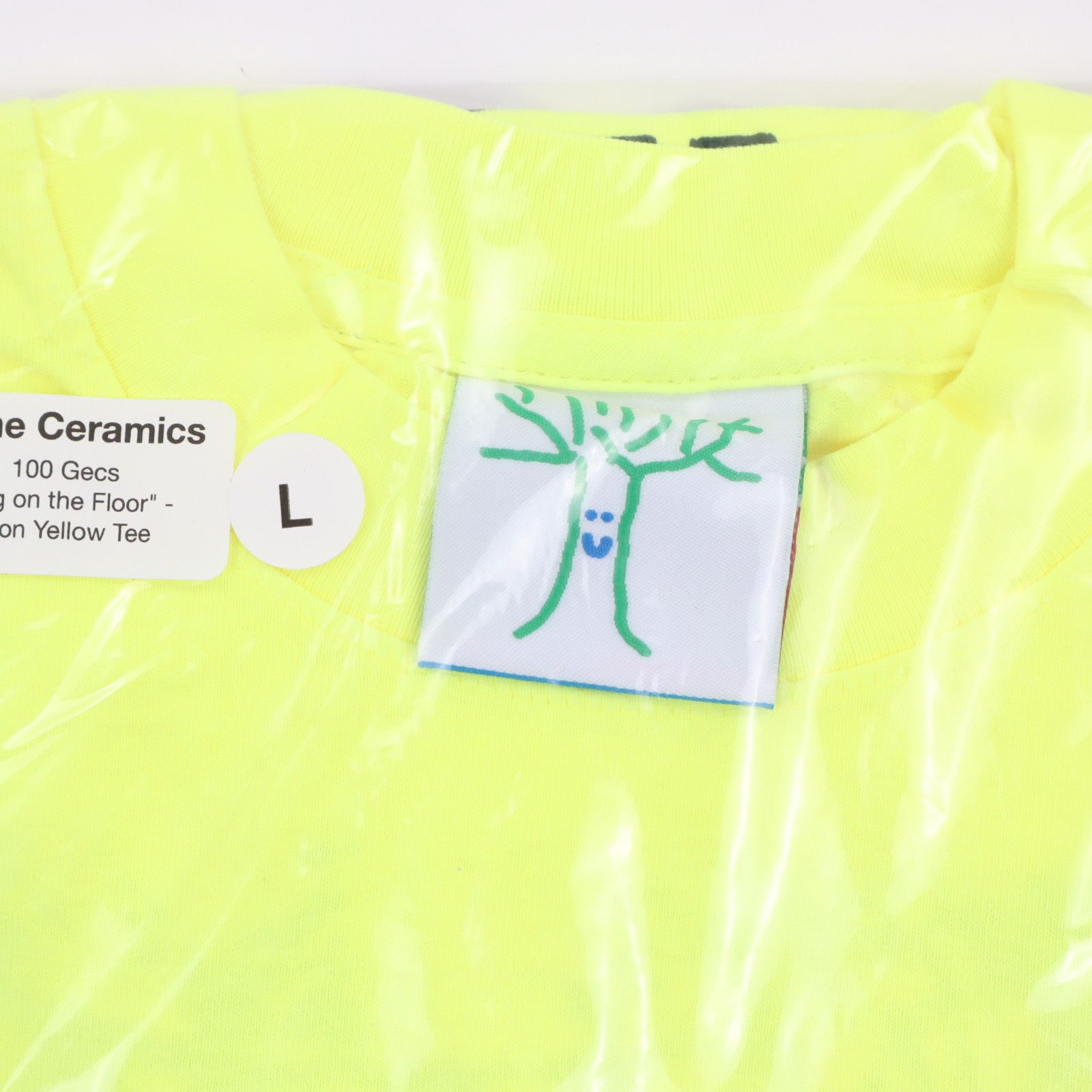 Band Tees × Online Ceramics Online Ceramics x 100 Gecs "Frog on the Floor" Tee - NEW Size US L / EU 52-54 / 3 - 5 Thumbnail