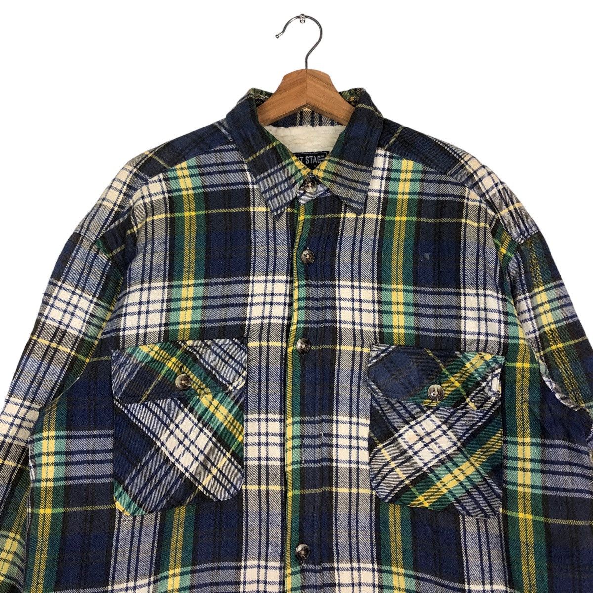 Flannel 🔥Vtg Flannel Jacket Chore Next Stage Tartan Design Japan Size US L / EU 52-54 / 3 - 3 Thumbnail