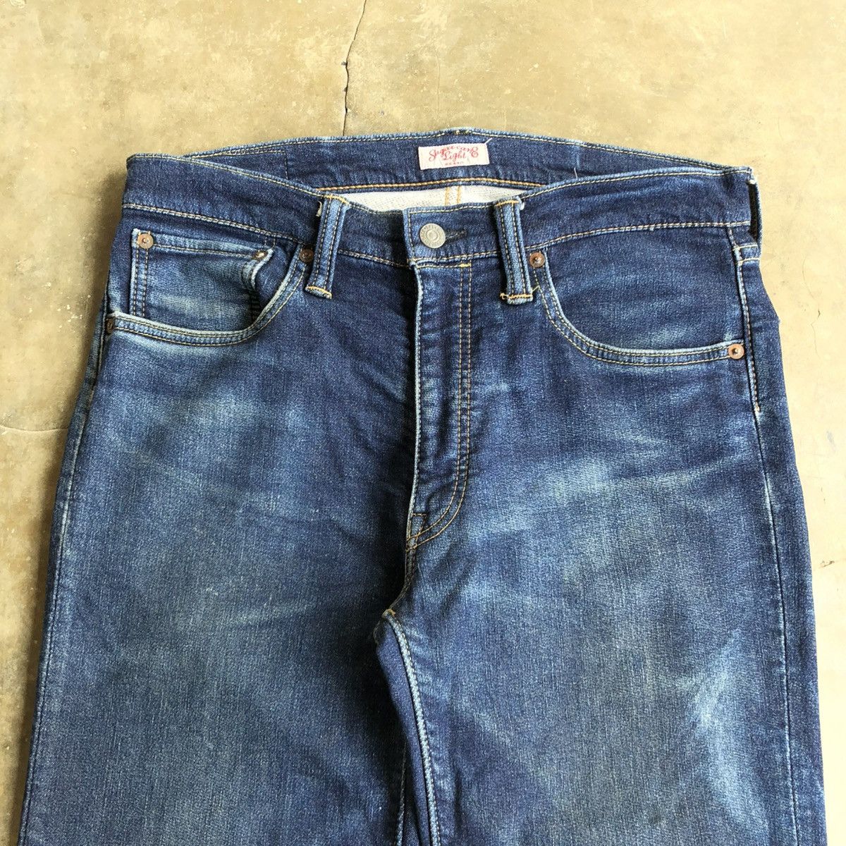 Sugar Cane Vintage Sugar Cane W32 Light Distressed Denim Jeans Pants Size US 31 - 9 Thumbnail