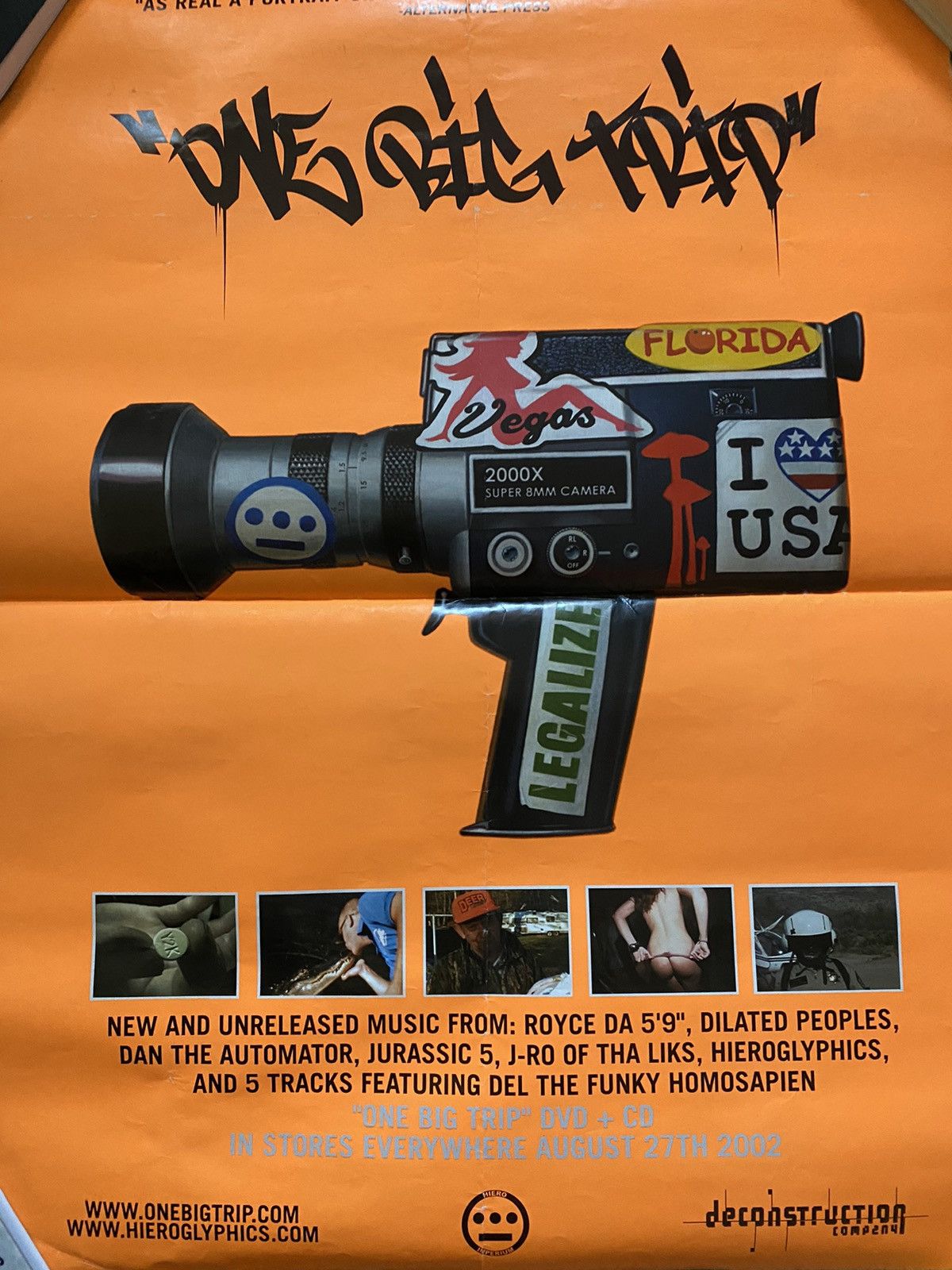 Rap Tees × Vintage Vintage One Big Trip Promo Poster Hip hop rap Size ONE SIZE - 1 Thumbnail