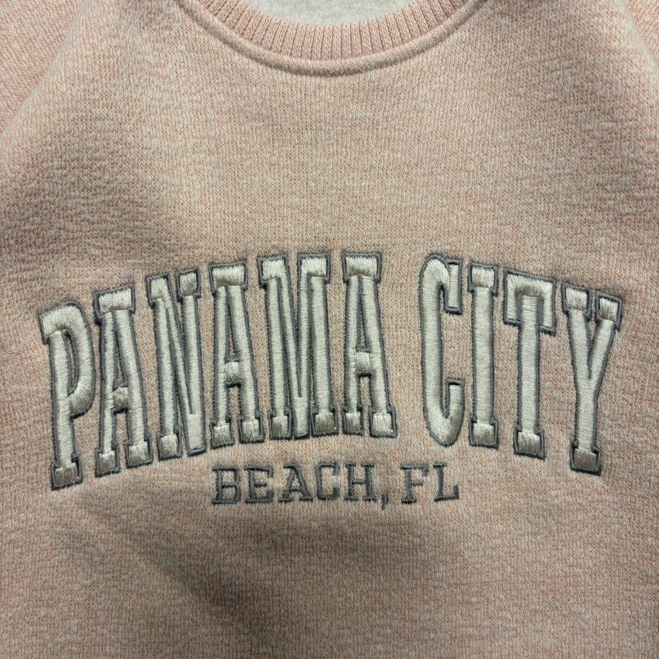 Vintage Crazy Vintage Y2K/2000s Pink Cozy Panama City Beach Loungewear Crewneck Sweatshirt! Size US L / EU 52-54 / 3 - 2 Thumbnail