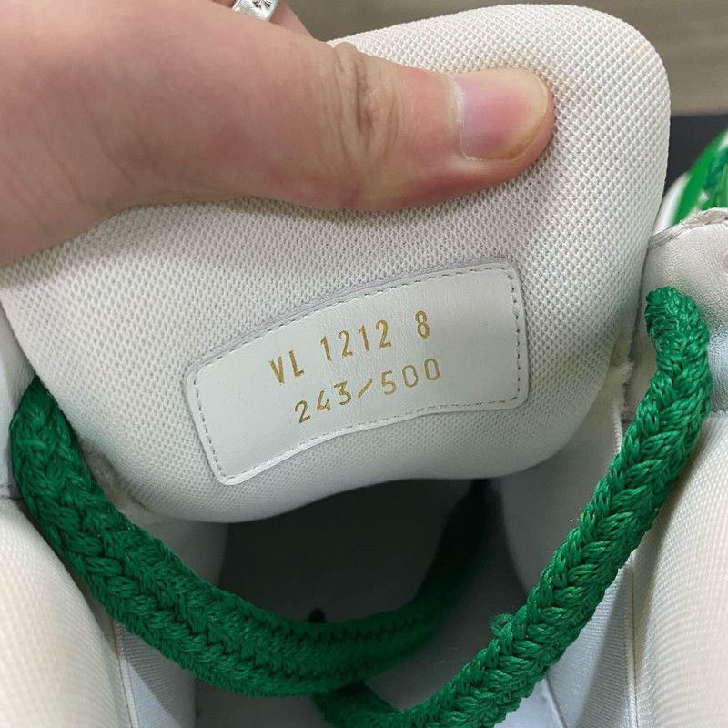 Louis Vuitton Louis Vuitton Trainer Maxi Sneakers in White and Green -250 Size US 8.5 / EU 41-42 - 5 Thumbnail