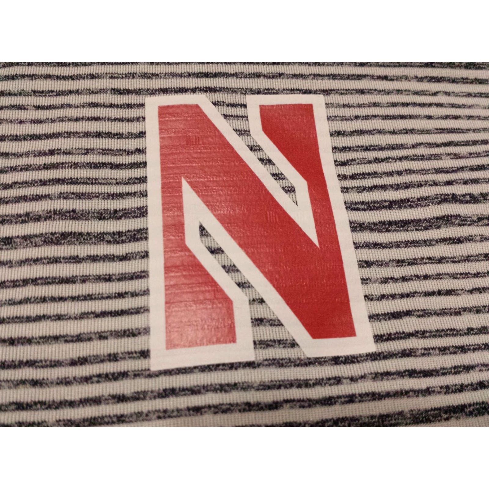 Under Armour Under Armour Womens Small Shirt L/S Blue Striped Mock Neck Nebraska Cornhusker Size S / US 4 / IT 40 - 5 Thumbnail