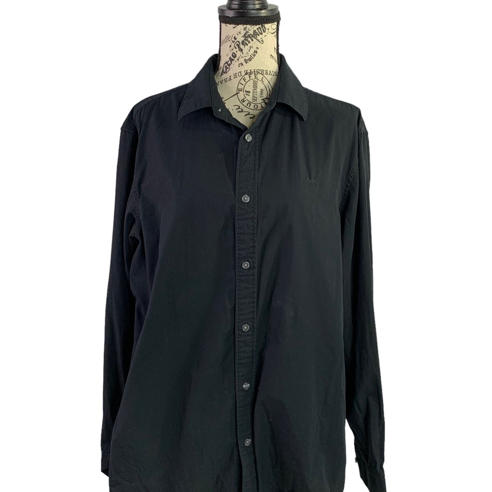 Michael Kors Michael Kors Men's Large Tailored Fit Black, Button down Size US L / EU 52-54 / 3 - 1 Thumbnail