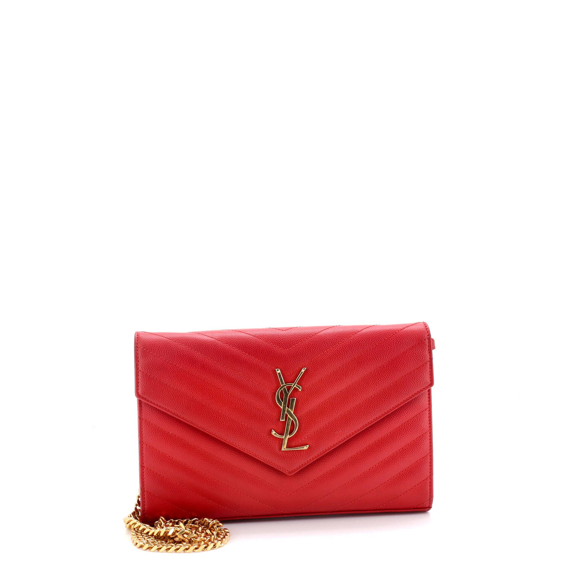 Saint Laurent Paris Classic Monogram Wallet on Chain Size ONE SIZE - 1 Thumbnail