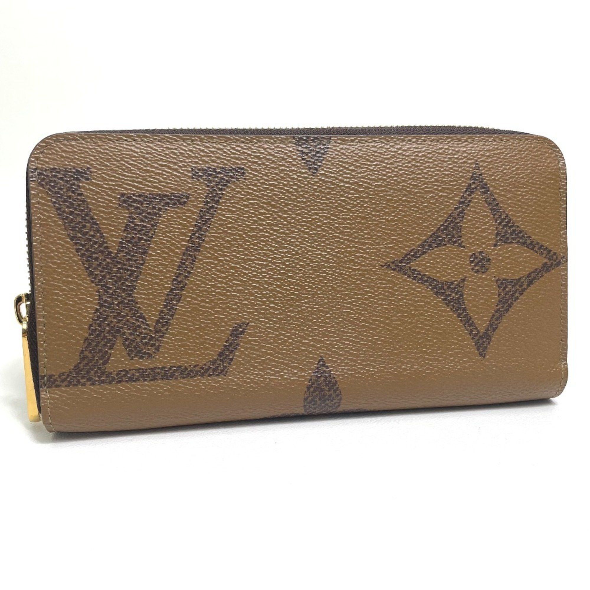 Louis Vuitton LOUIS VUITTON M69353 Monogram Giant Zippy Wallet, Canvas, Women's, Brown Size ONE SIZE - 1 Thumbnail