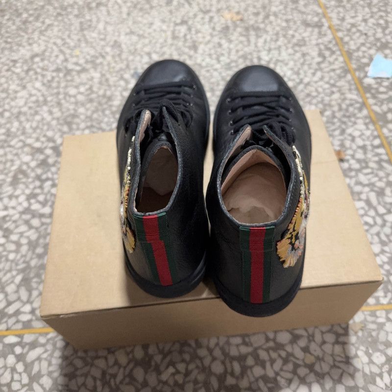 Gucci Gucci Black Tiger Head High-Top Sneakers - Size US 9.5 / EU 42-43 - 3 Thumbnail
