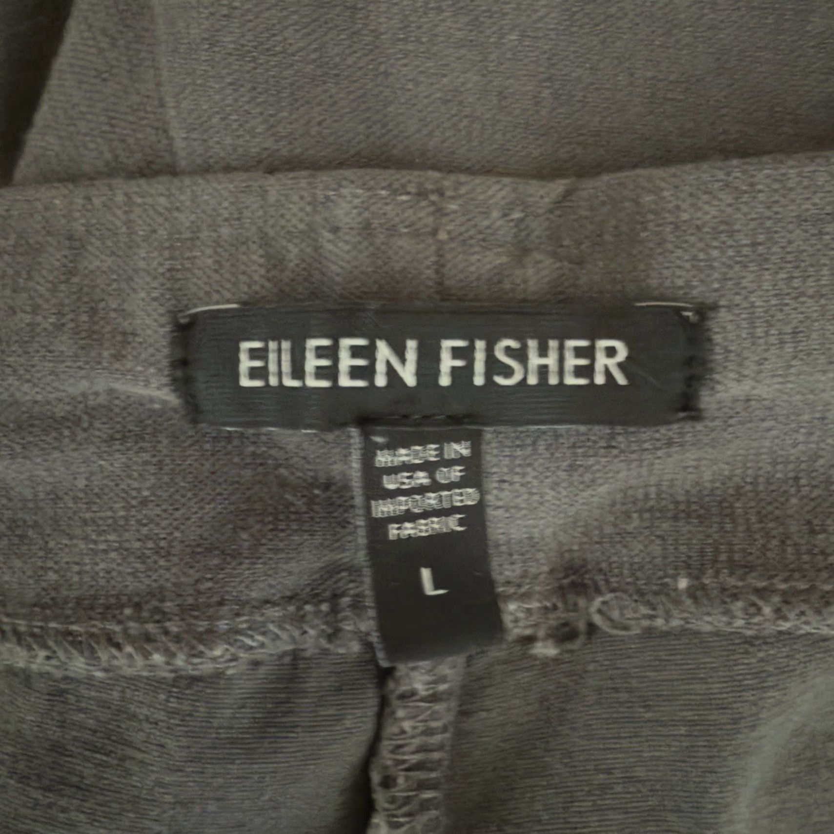 Eileen Fisher EILEEN FISHER Pants Women L Gray Casual Stretch Ankle Regular Womens Size 36" / US 14 / IT 50 - 4 Thumbnail