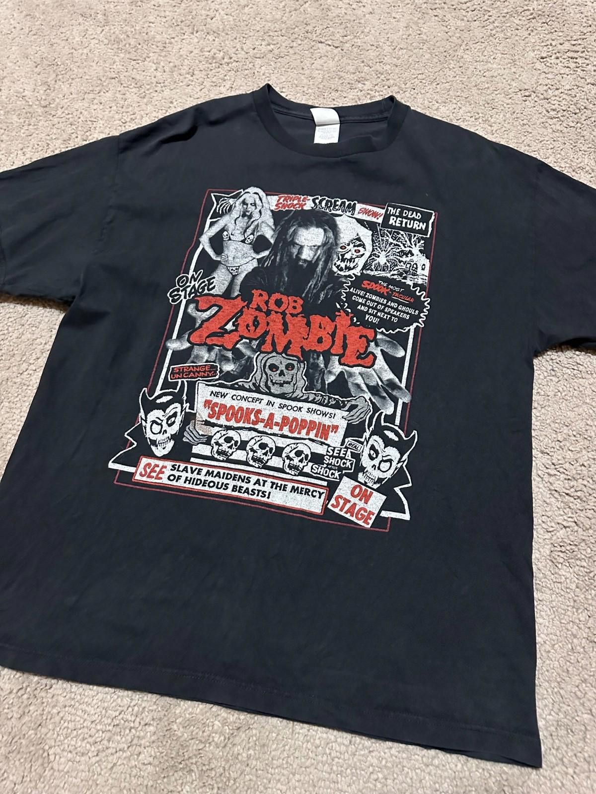 Other Rob Zombie Spooks A Poppin Vintage Concert Tee T-Shirt Sz XL Size US XL / EU 56 / 4 - 2 Thumbnail