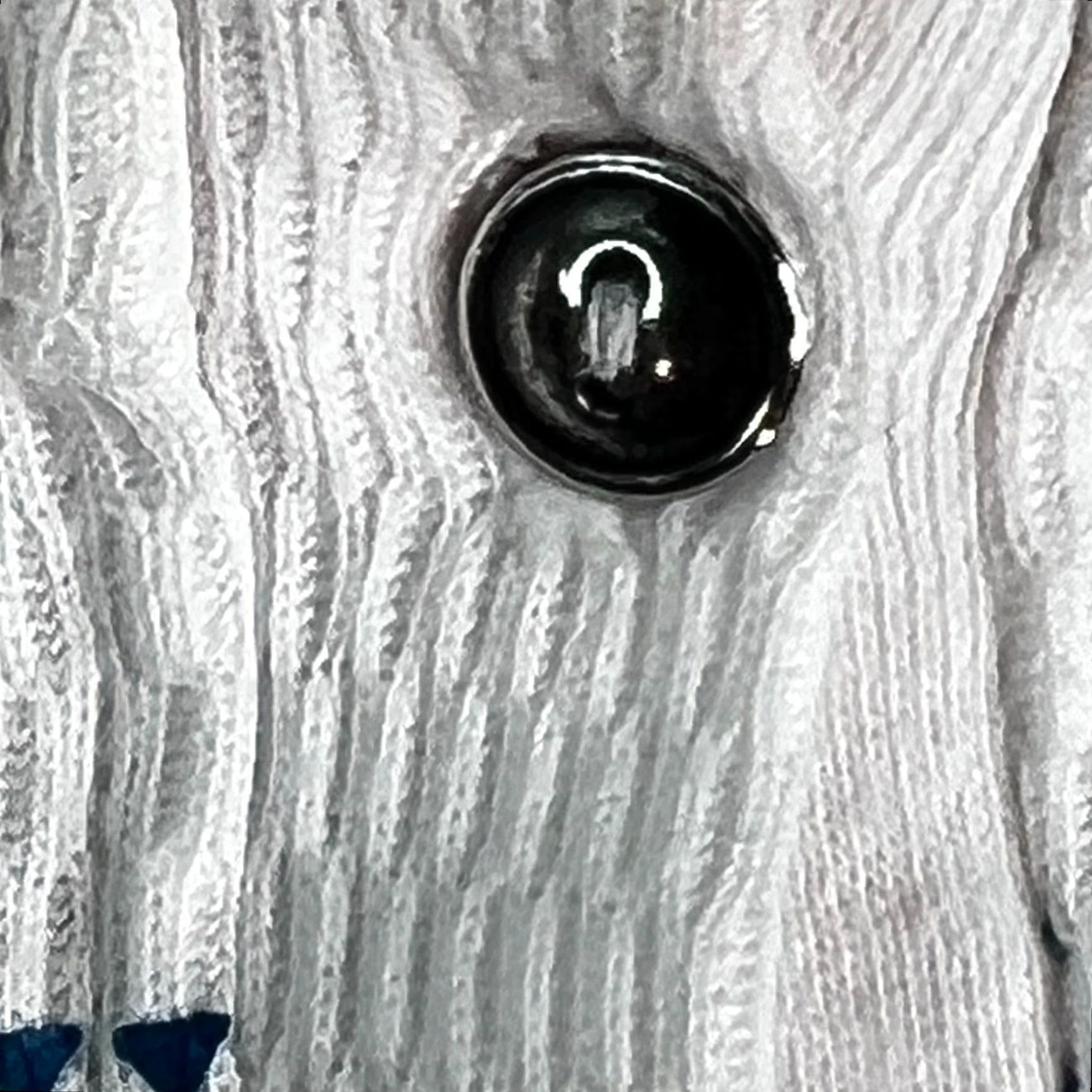 Eddie Bauer Eddie Bauer Womens Sweater Crew Neck Button Accent 3/4 Sleeve White 100% Cotton Size M Knit Pullover Casual Regular Fit Vintage: No Size M / US 6-8 / IT 42-44 - 3 Thumbnail