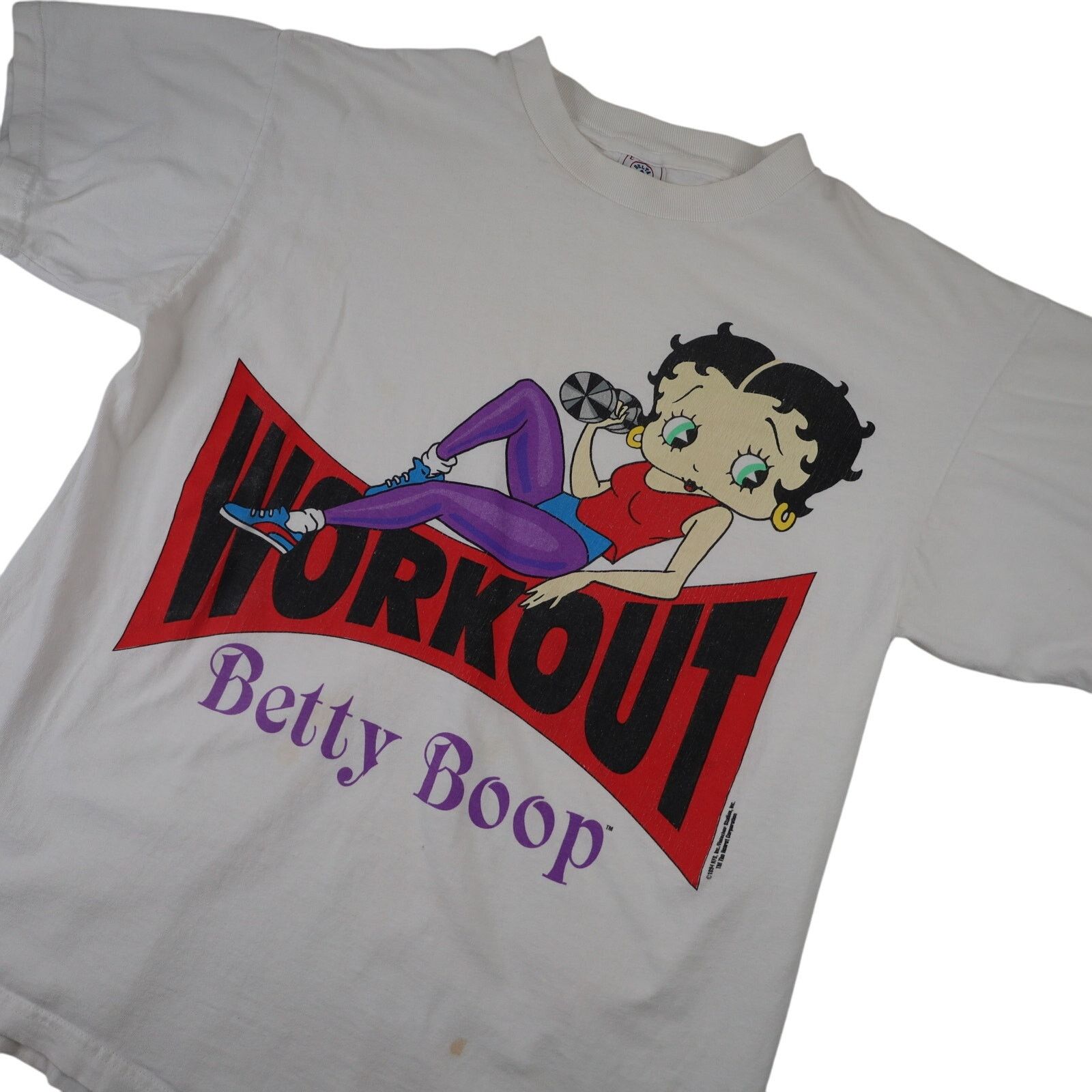 Vintage Vintage 90s Betty Boop Workout Graphic T Shirt Size US L / EU 52-54 / 3 - 2 Thumbnail