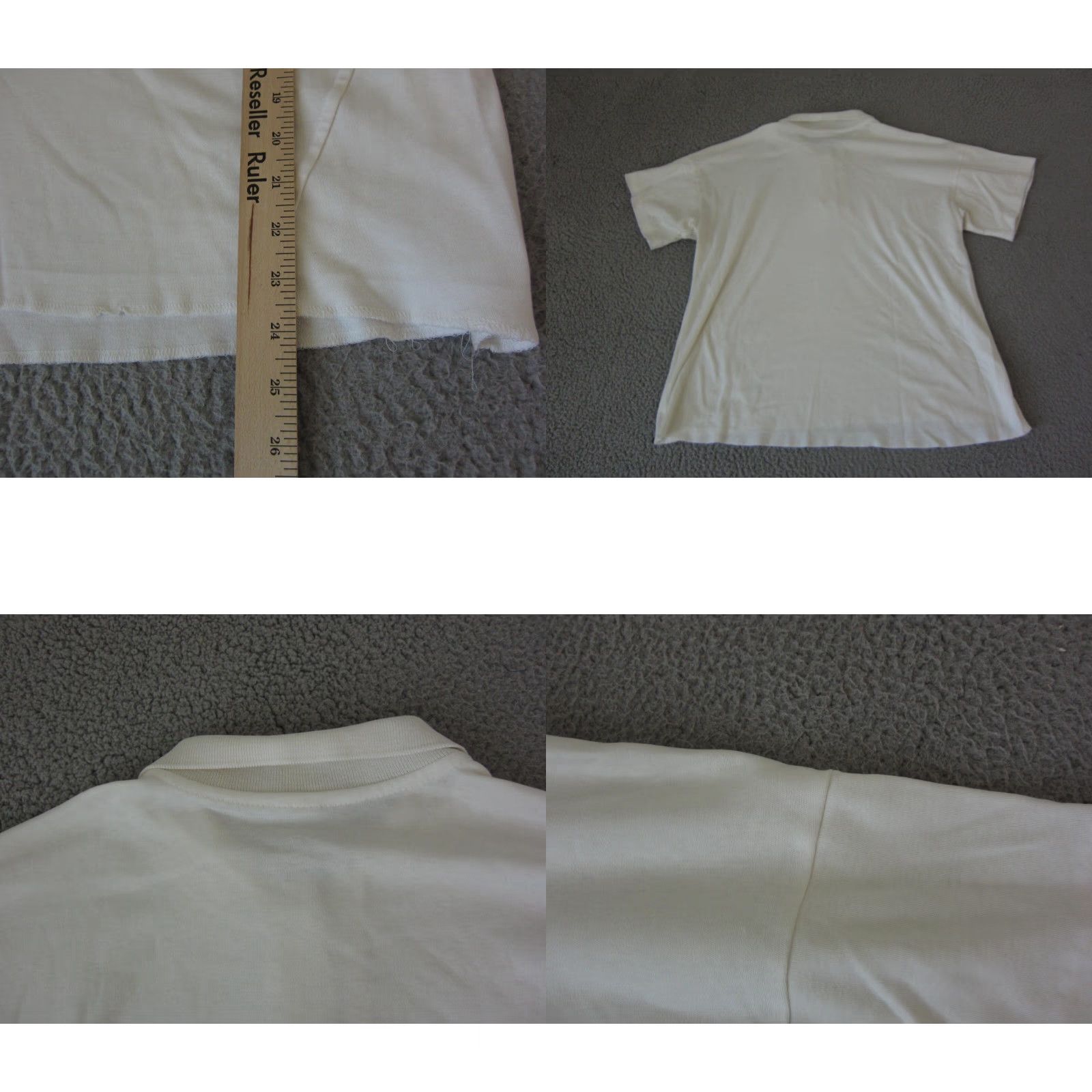 Jantzen VINTAGE Jantzen Polo Shirt Womens Large White 70s Disco Collar Casual Shirt Polo 70s Womens L White Jazz 70s/90s Mens Womens Size L / US 10 / IT 46 - 8 Thumbnail