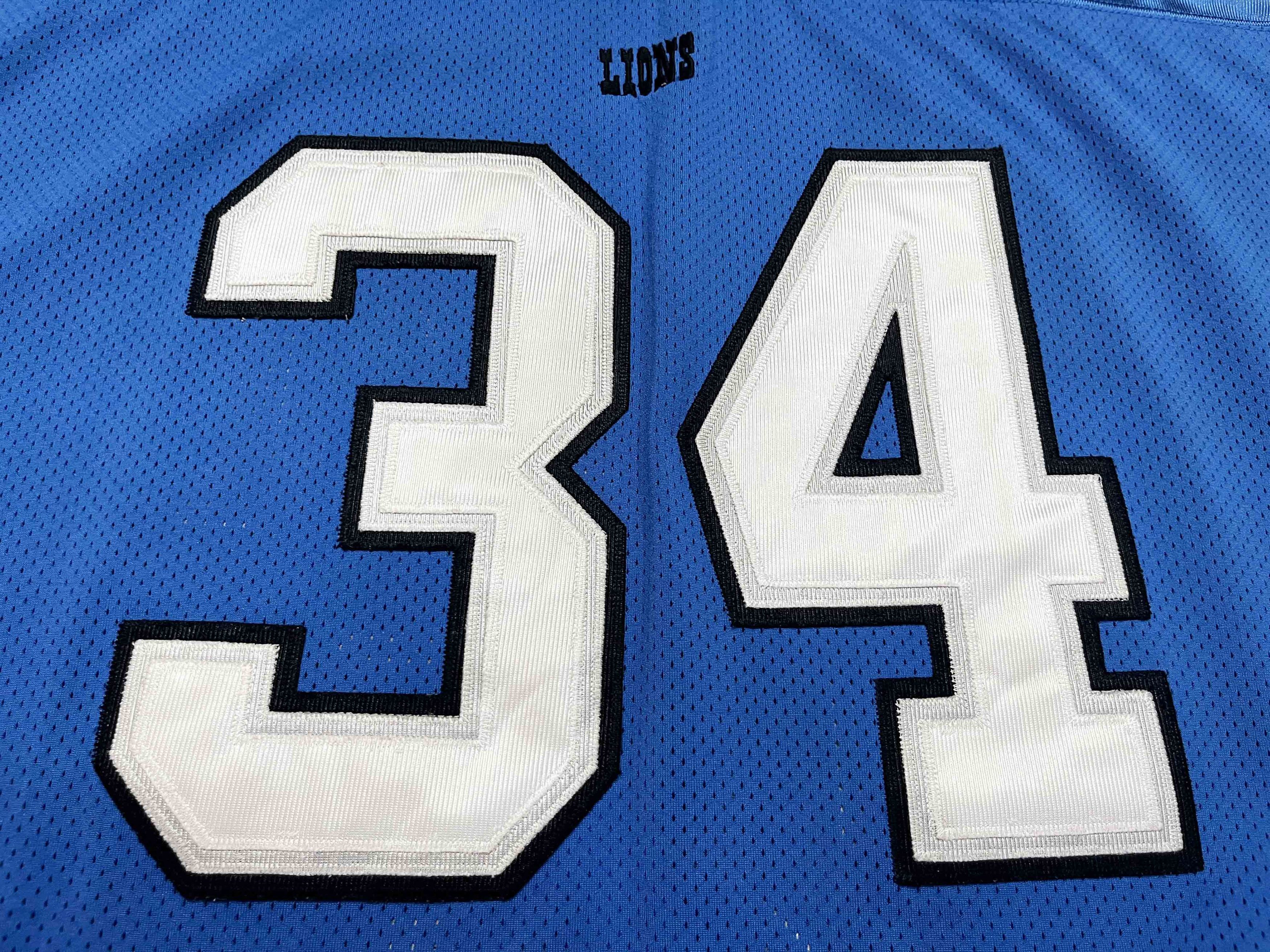 Reebok Reebok Authentic NFL Detroit Lions JONES #34 Football Jersey Size US XXL / EU 58 / 5 - 2 Thumbnail