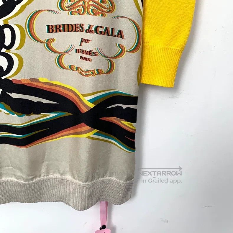 Hermes Hermes Color-block graffiti letter printed silk round-neck Size XS / US 0-2 / IT 36-38 - 4 Thumbnail