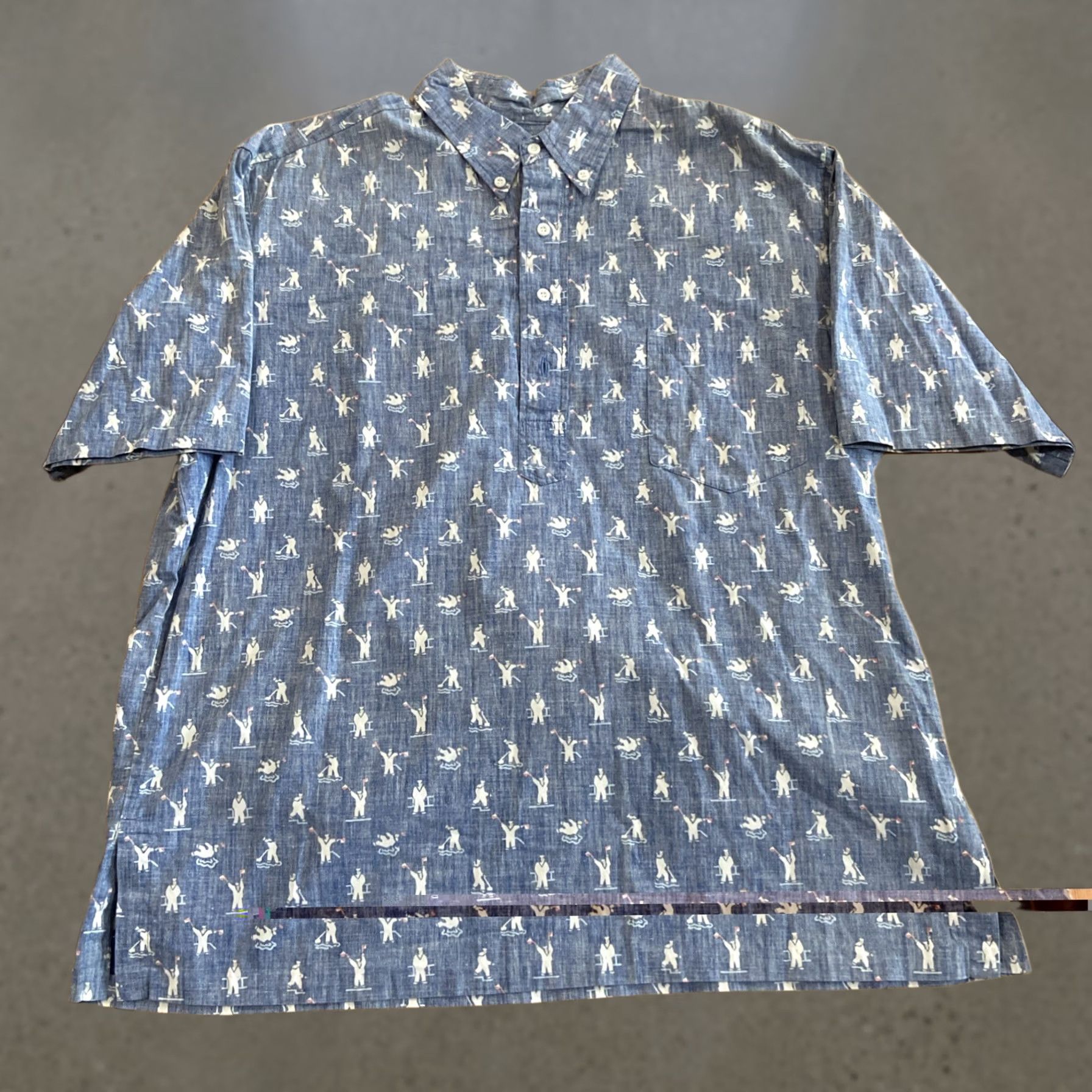 Reyn Spooner VINTAGE Reyn Spooner Hawaiian Shirt Mens XL Sailor Navy Flags Maritime Shirt Size US XL / EU 56 / 4 - 1 Thumbnail