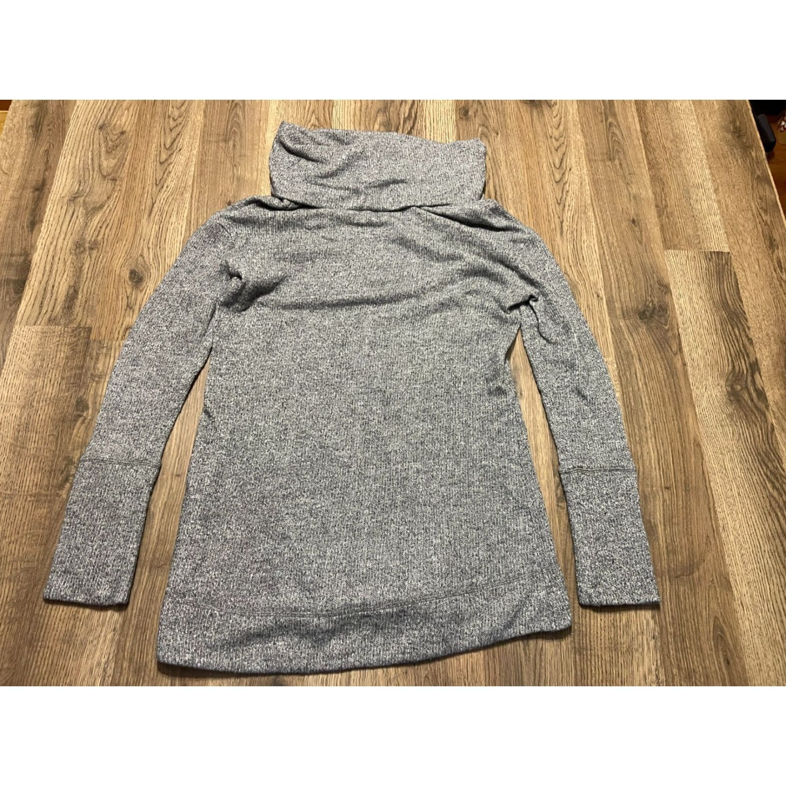 Merona Merona Sweater Women's Medium Gray Turtleneck Pullover Knit Pullover Casual Regular Posterior? Size M / US 6-8 / IT 42-44 - 2 Thumbnail