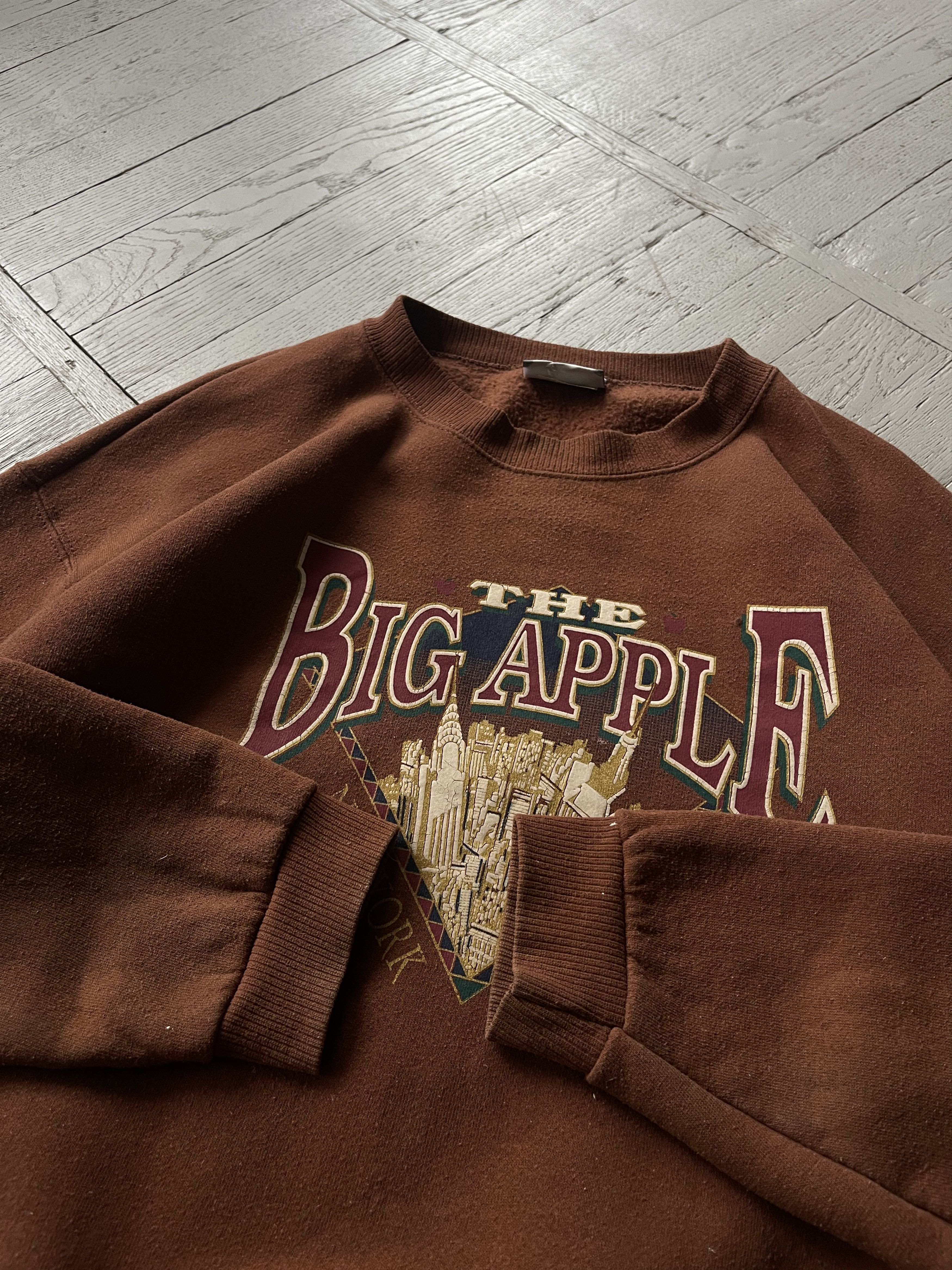 Lee × Vintage Vintage New York The Big Apple Crewneck Sweatshirt Size US XL / EU 56 / 4 - 4 Thumbnail