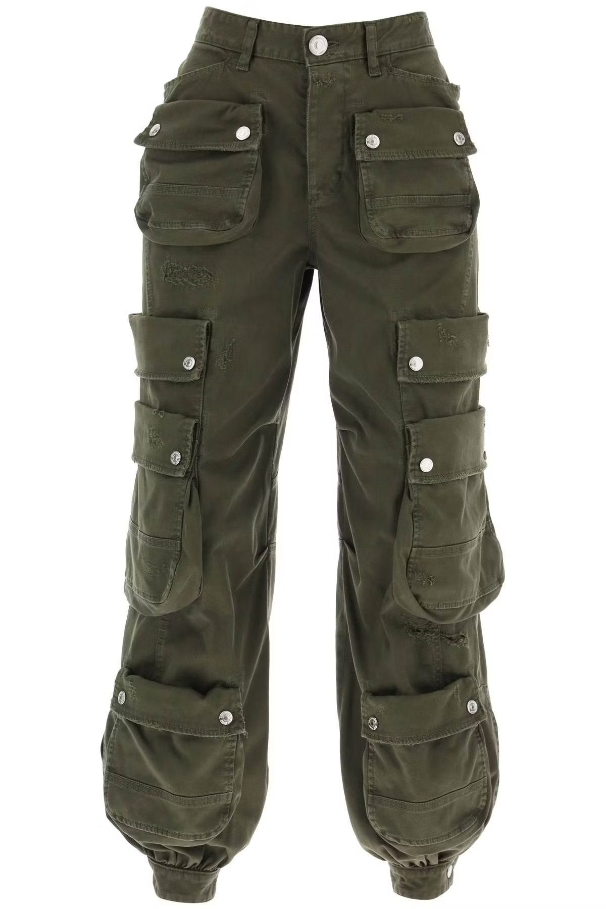 image of Dsquared2 O1S22I1N0424 Cargo Pant In Green, Women's (Size 26)