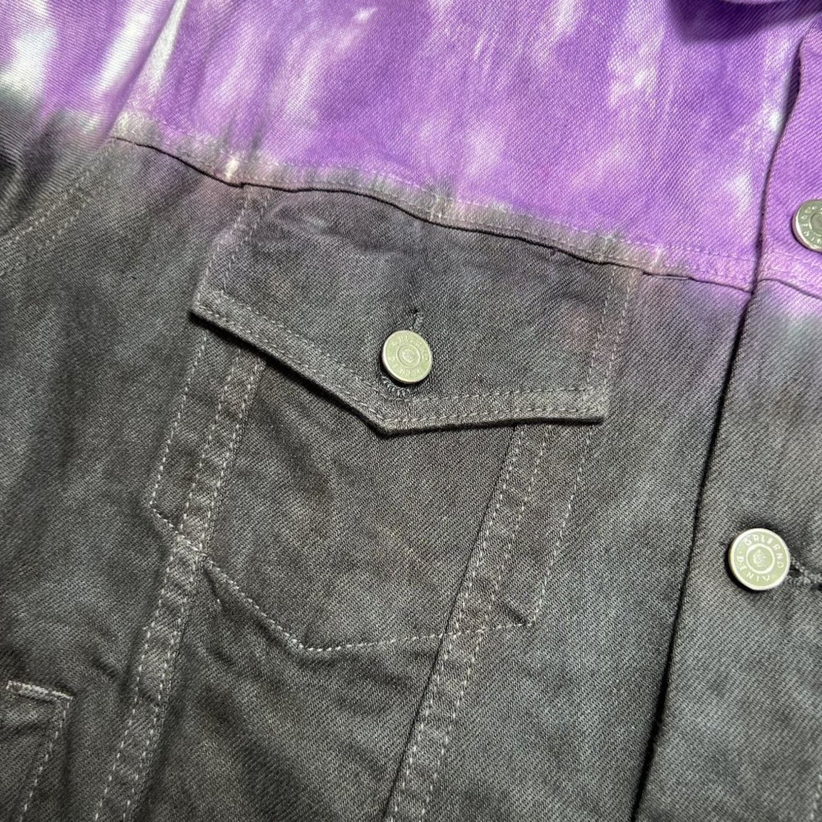 GRLFRND GRLFRND Kim Purple Tie Dye Denim Jean Jacket Size L Size L / US 10 / IT 46 - 5 Thumbnail