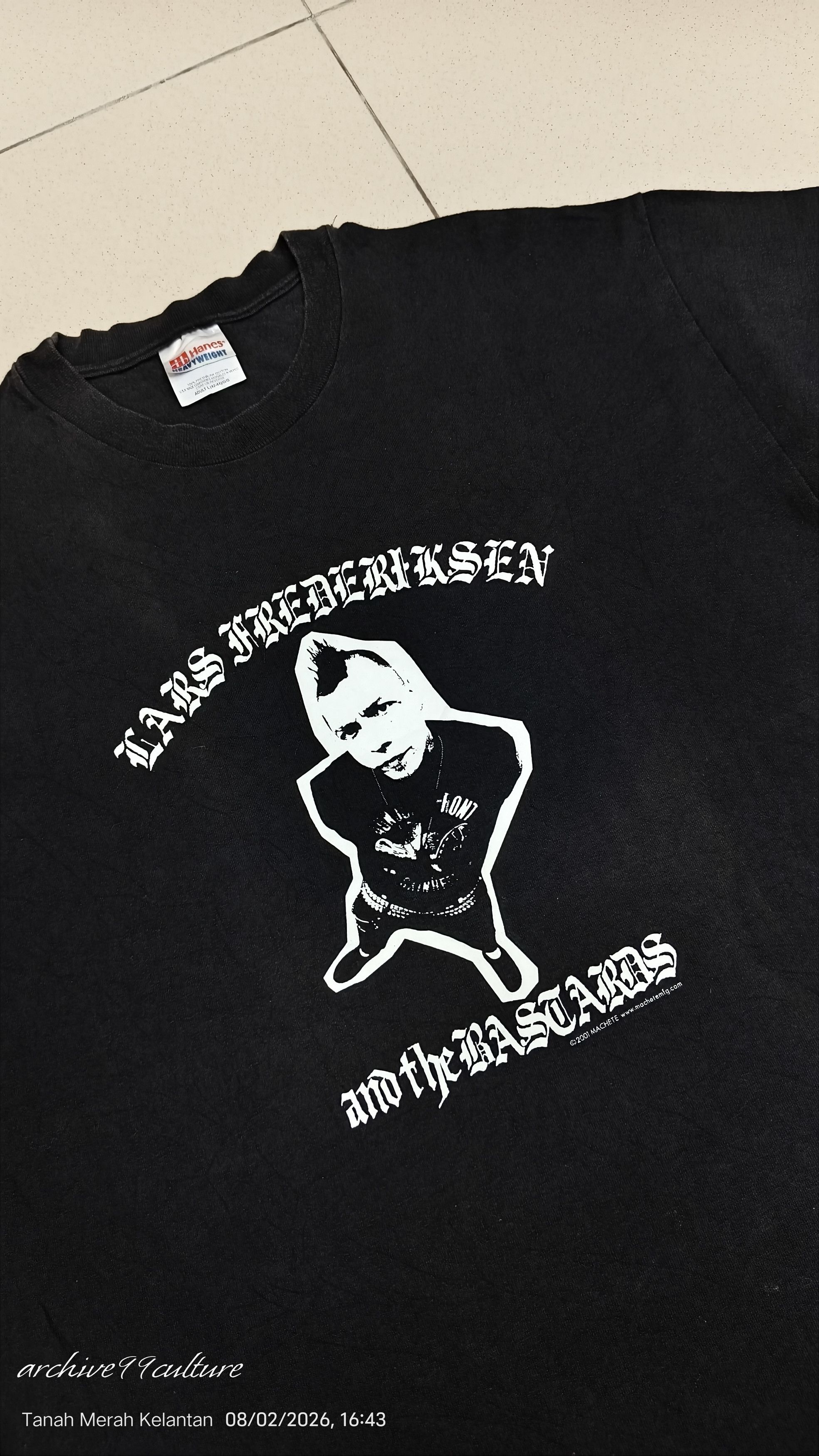 Band Tees Vintage 2001 Lars Frederiksen and the Bastards Punk (Rancid) Size US L / EU 52-54 / 3 - 8 Thumbnail