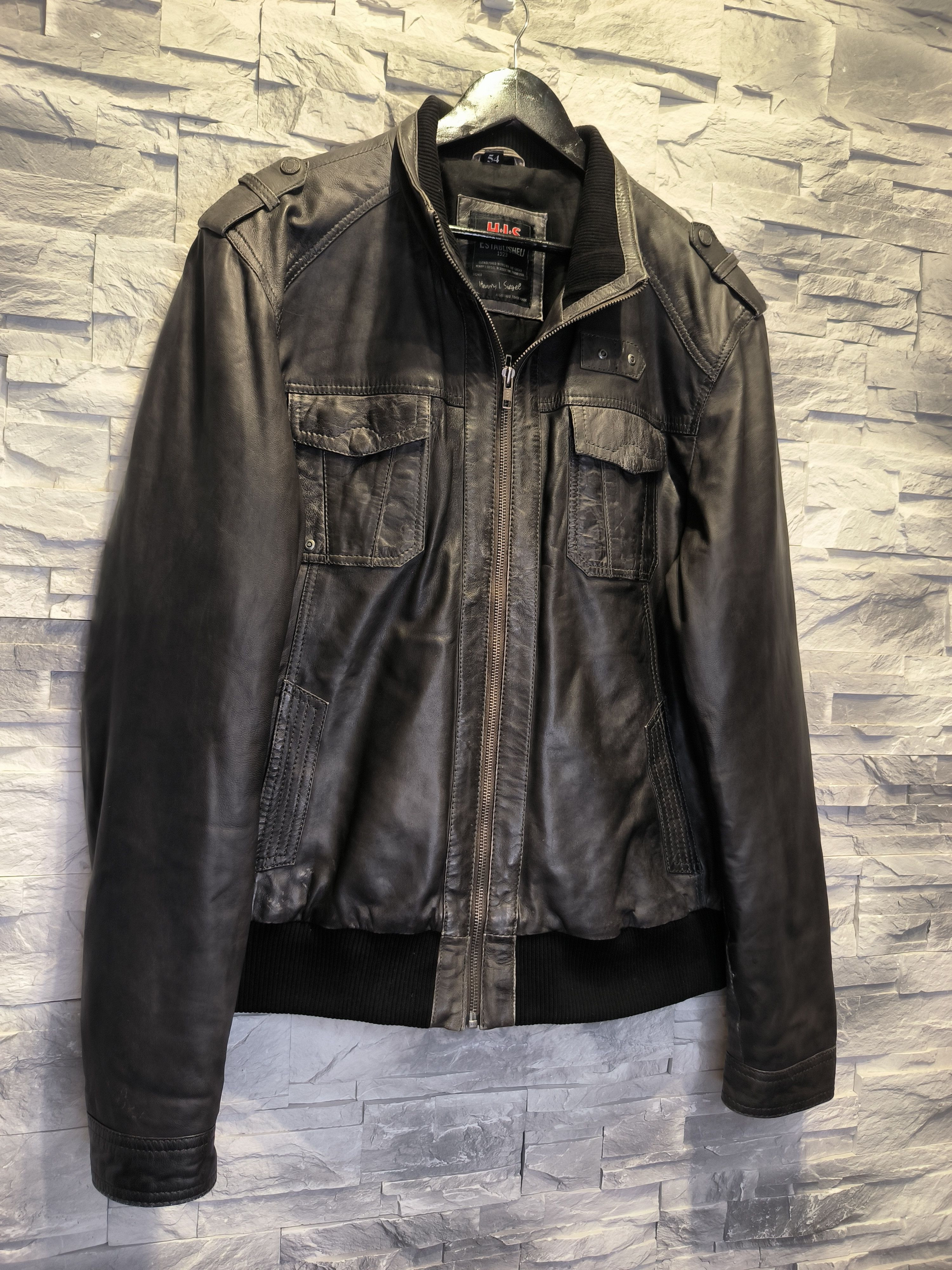 Other Vintage Leather Jacket Black Size US M / EU 48-50 / 2 - 3 Thumbnail
