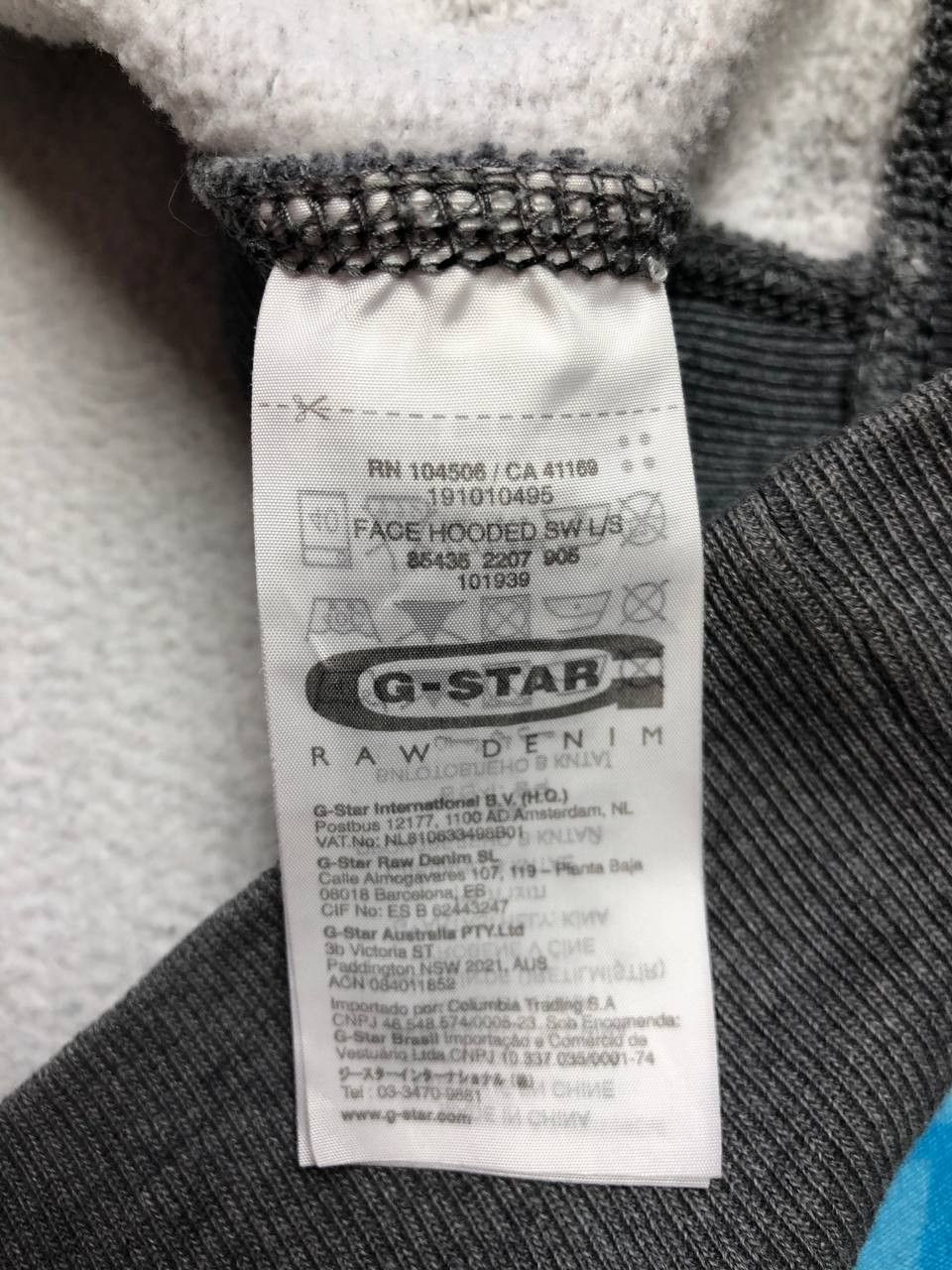 Vintage G-Star Raw Hoodie Big Logo