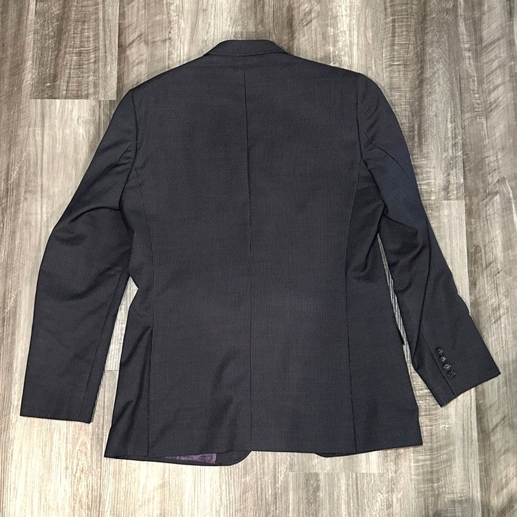Ted Baker Ted Baker London Endurance Jones Pinstripe Sport Coat - 42 Men Regular Wool Black Stripes Sport Coat Mens 42 Size US XS / EU 42 / 0 - 3 Thumbnail