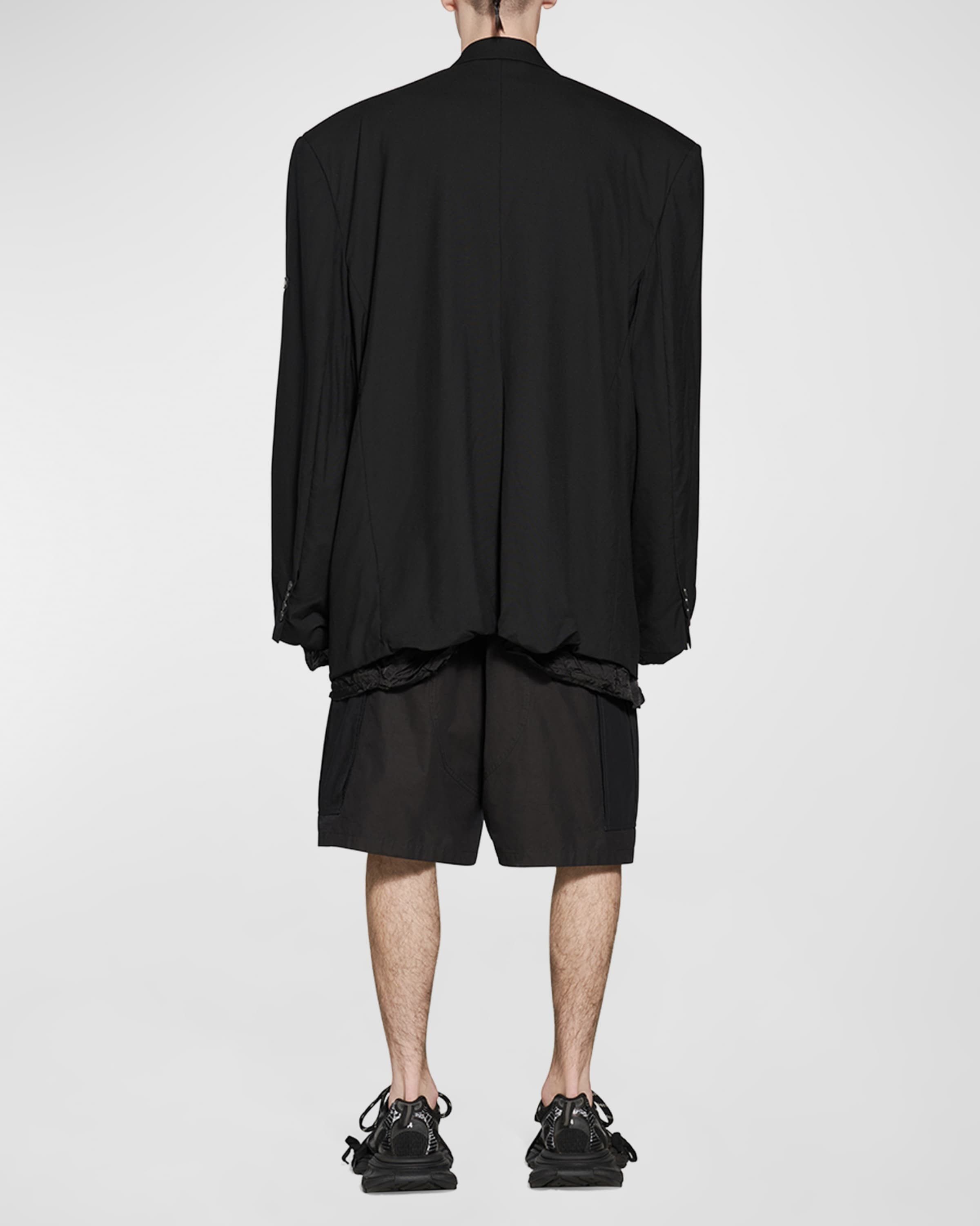 Balenciaga o1srvl11e0425 Skater Tailored Jacket in Black Size US XL / EU 56 / 4 - 4 Thumbnail