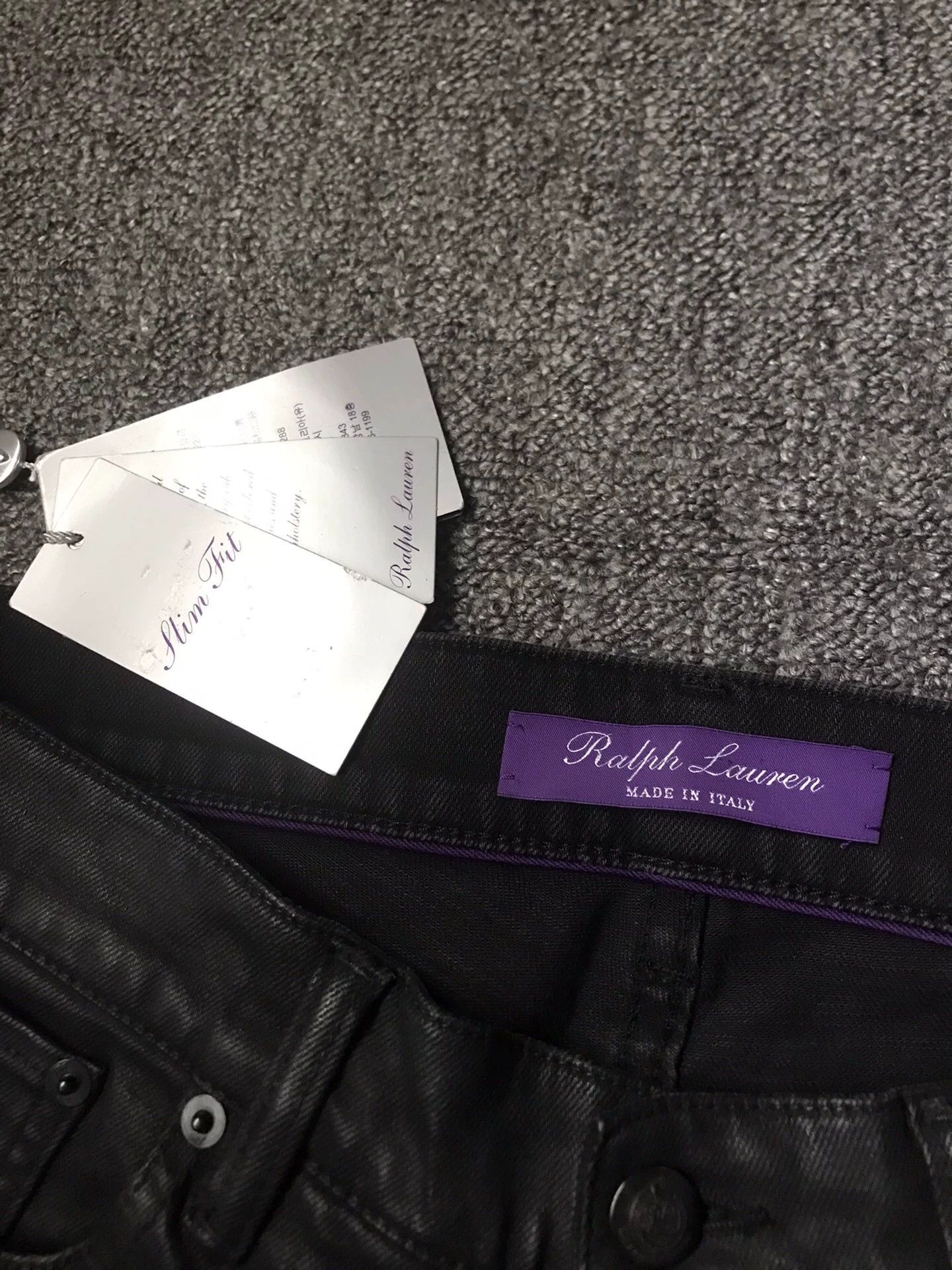 Polo Ralph Lauren RL Purple Label Italian Cotton Coated Stretch Straight 32 Size US 32 / EU 48 - 4 Thumbnail