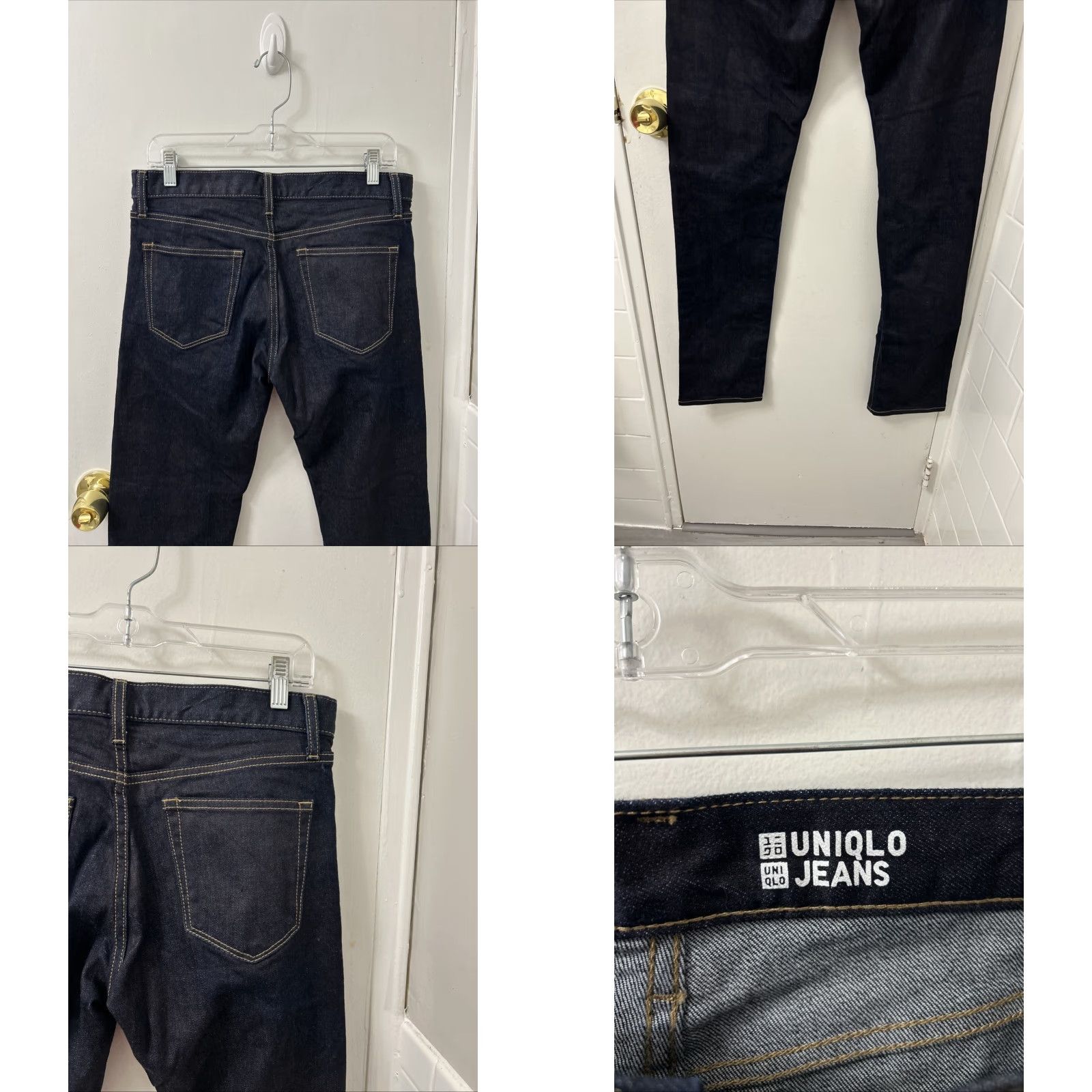 Uniqlo Uniqlo Jeans Slim Denim 31x34 Blue Men's Slim Fit 5-Pocket Zipper Button Cotton Spandex Denim Size US 31 - 8 Thumbnail