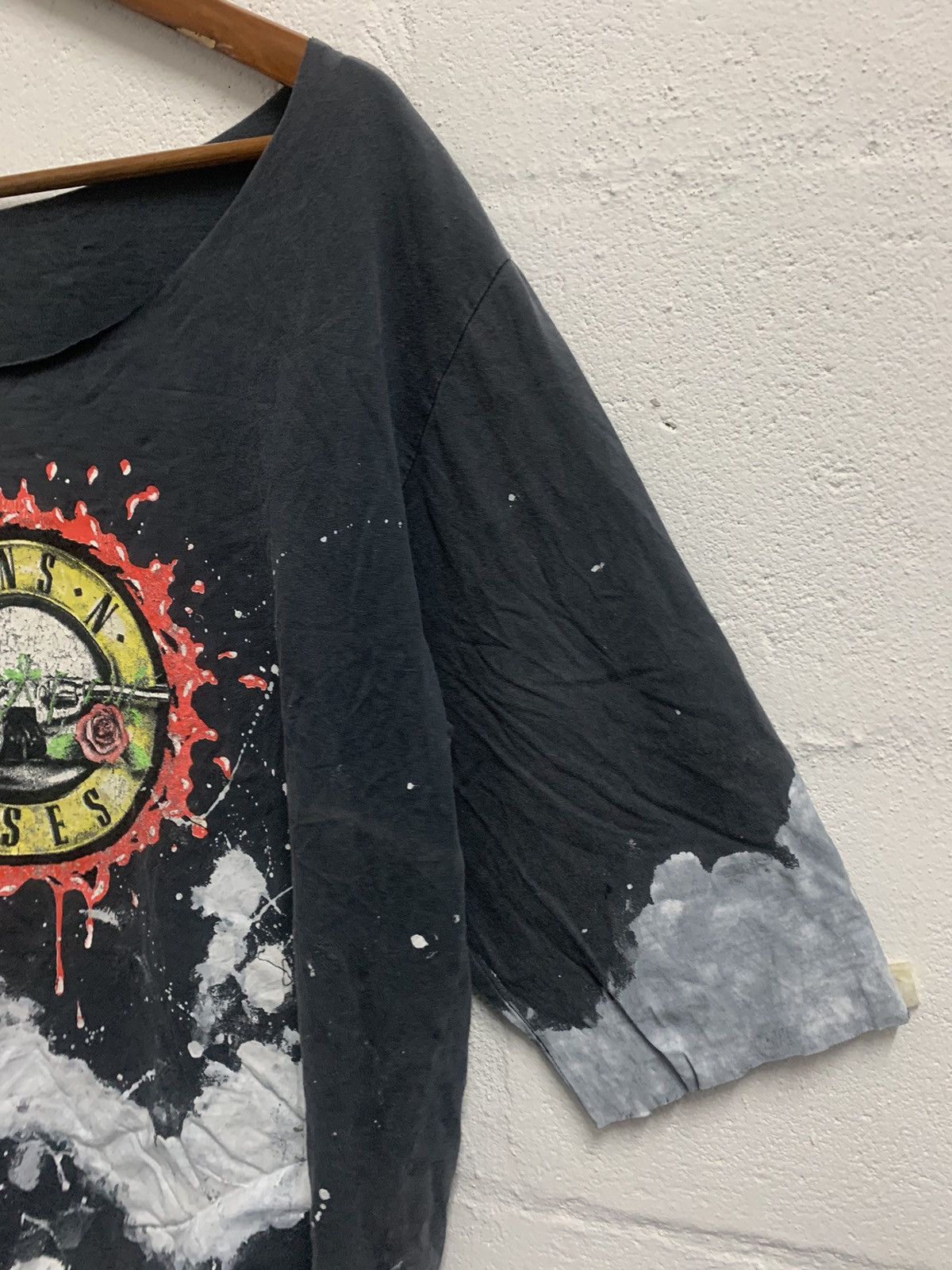 Band Tees × Japanese Brand Guns N Roses Women Crop T-shirt Size L / US 10 / IT 46 - 7 Thumbnail