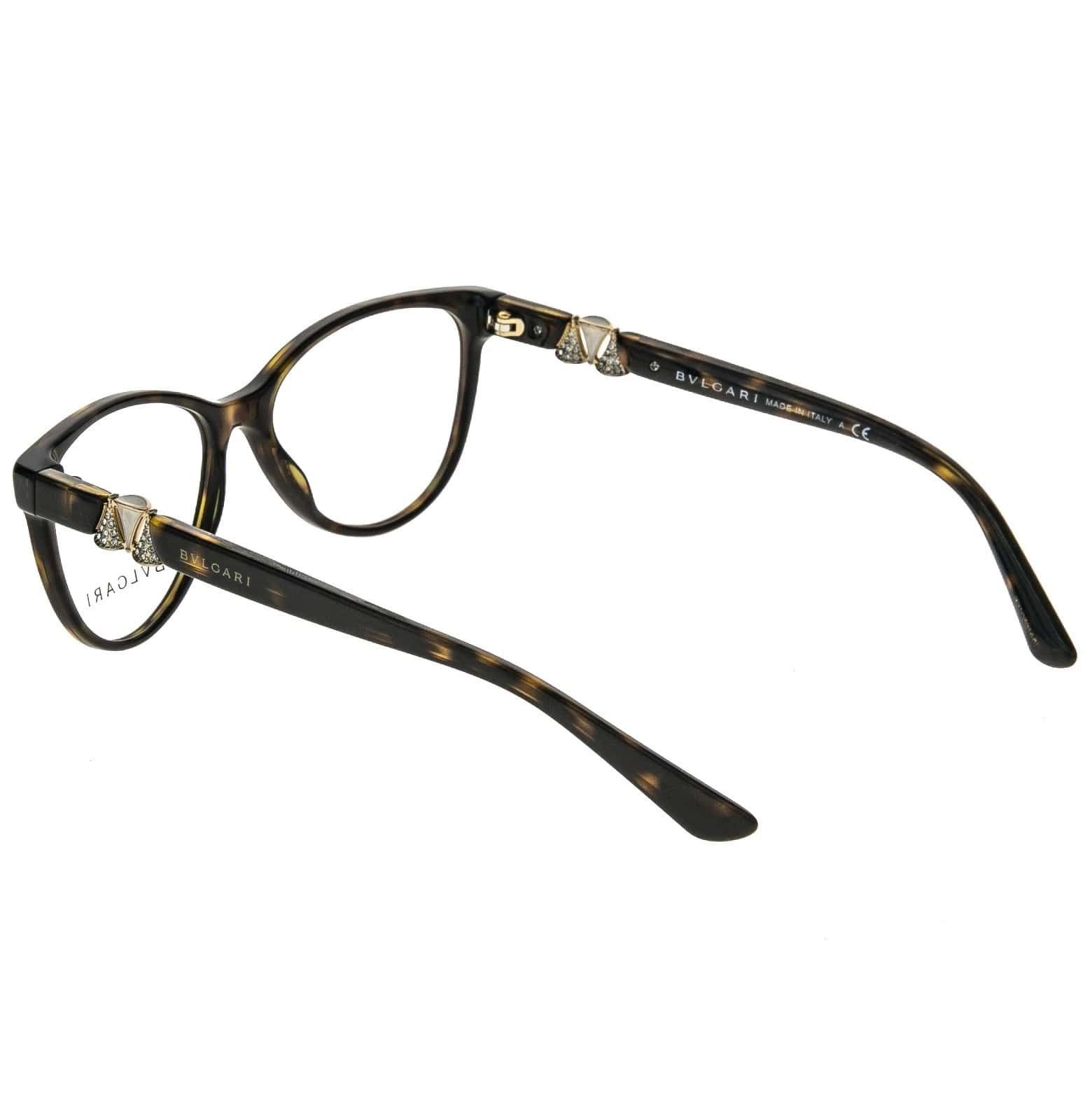 Bvlgari BVLGARI BV4119B Diva 4119 Brown Gold Crystal Eyeglasses Size ONE SIZE - 8 Thumbnail