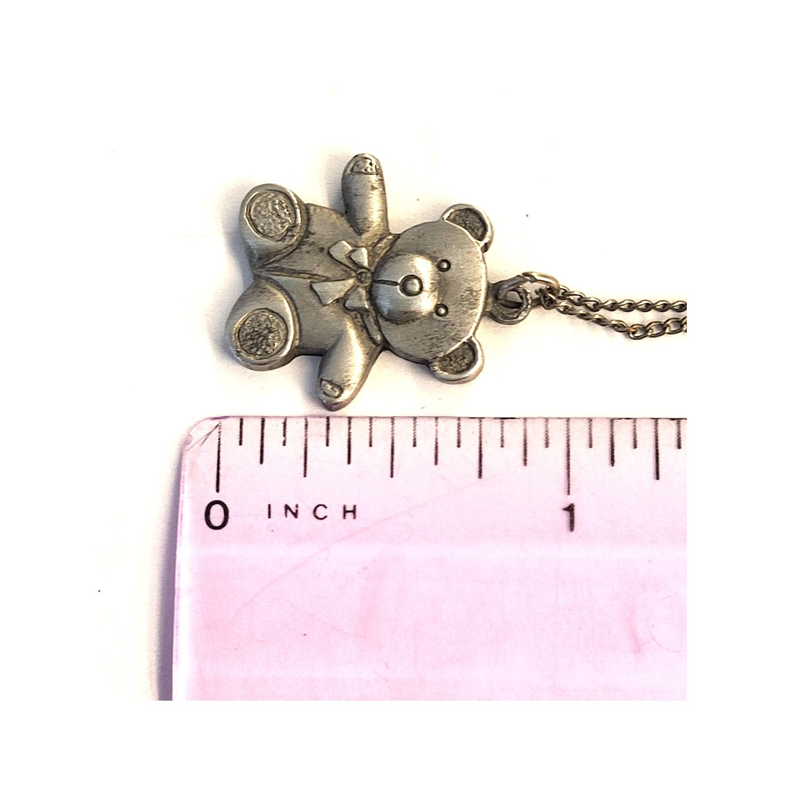 Other Sterling Silver Teddy Bear Earrings with Necklace Set Size ONE SIZE - 9 Thumbnail
