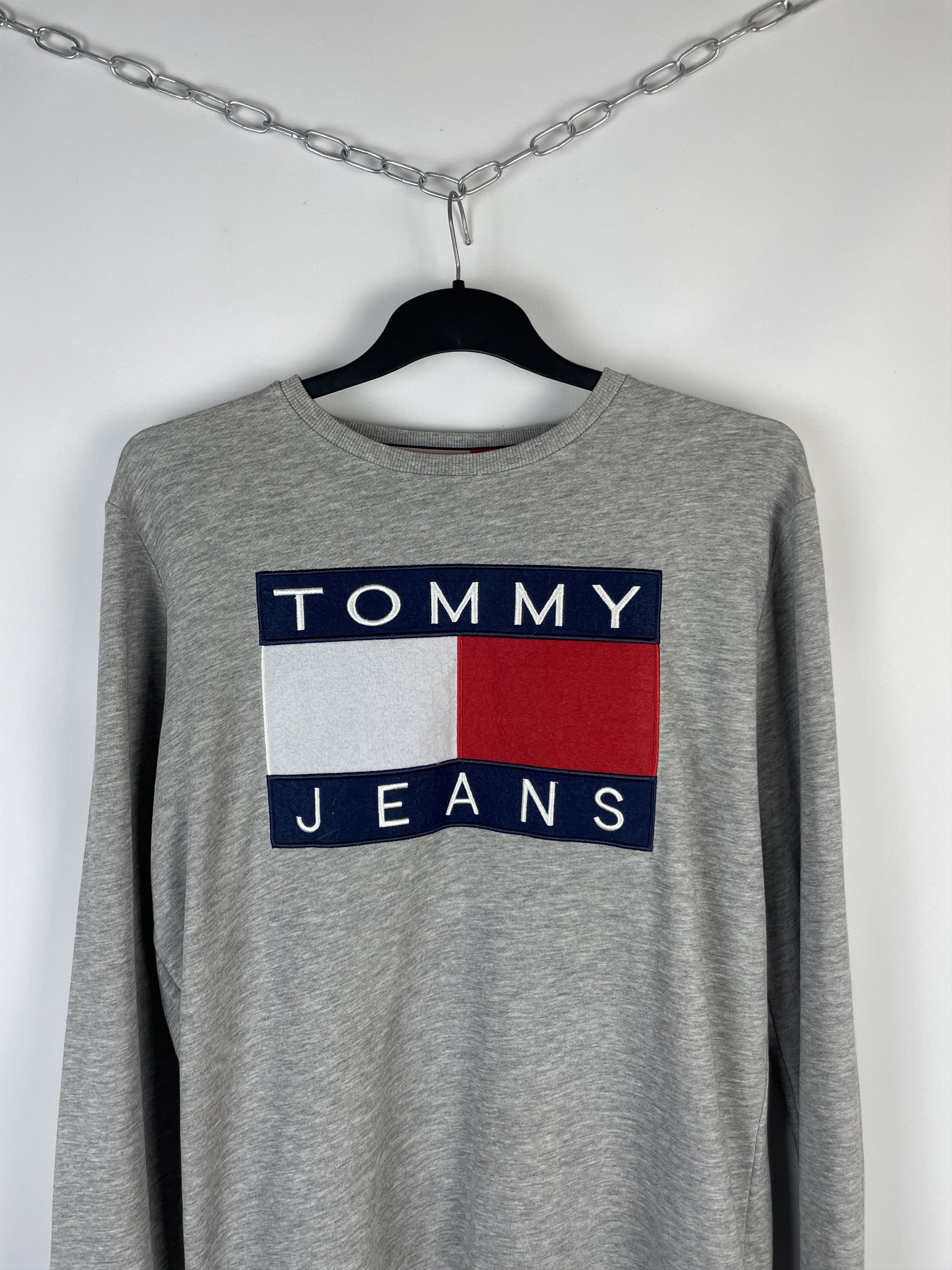 Tommy Hilfiger Big Logo Tommy Hilfiger Sweatshirt Size US XL / EU 56 / 4 - 3 Thumbnail