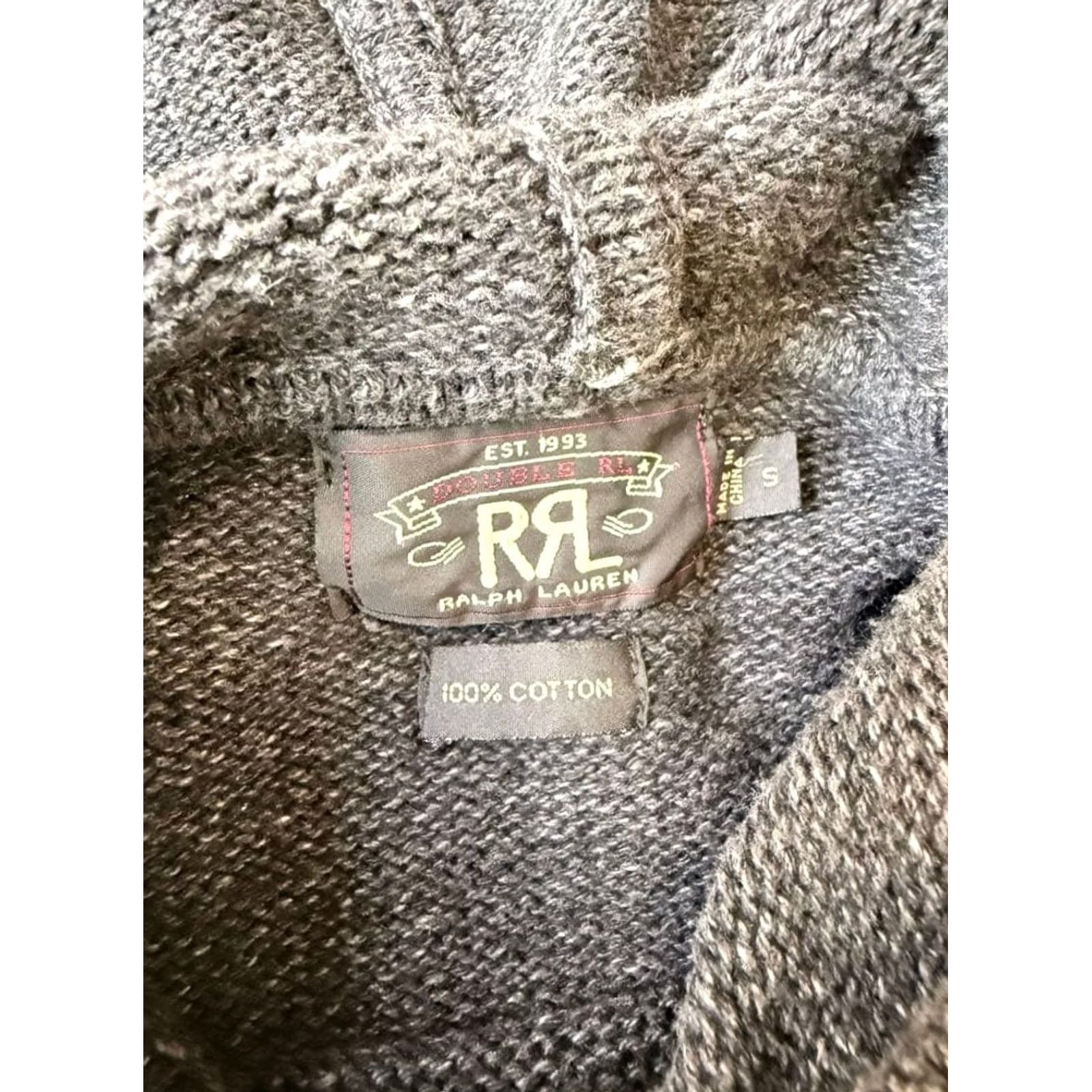 Ralph Lauren RRL Ralph Lauren Pullover Hoodie Heathered Men Gray Cotton Size S Used Hoodie Size US S / EU 44-46 / 1 - 3 Thumbnail