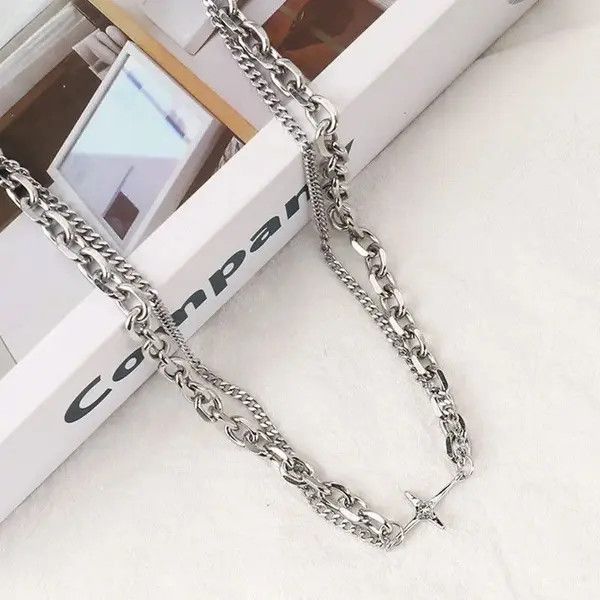Jewelry Sweet Rose Flower Cross Shiny Colorful & Cross Necles Size ONE SIZE - 8 Thumbnail