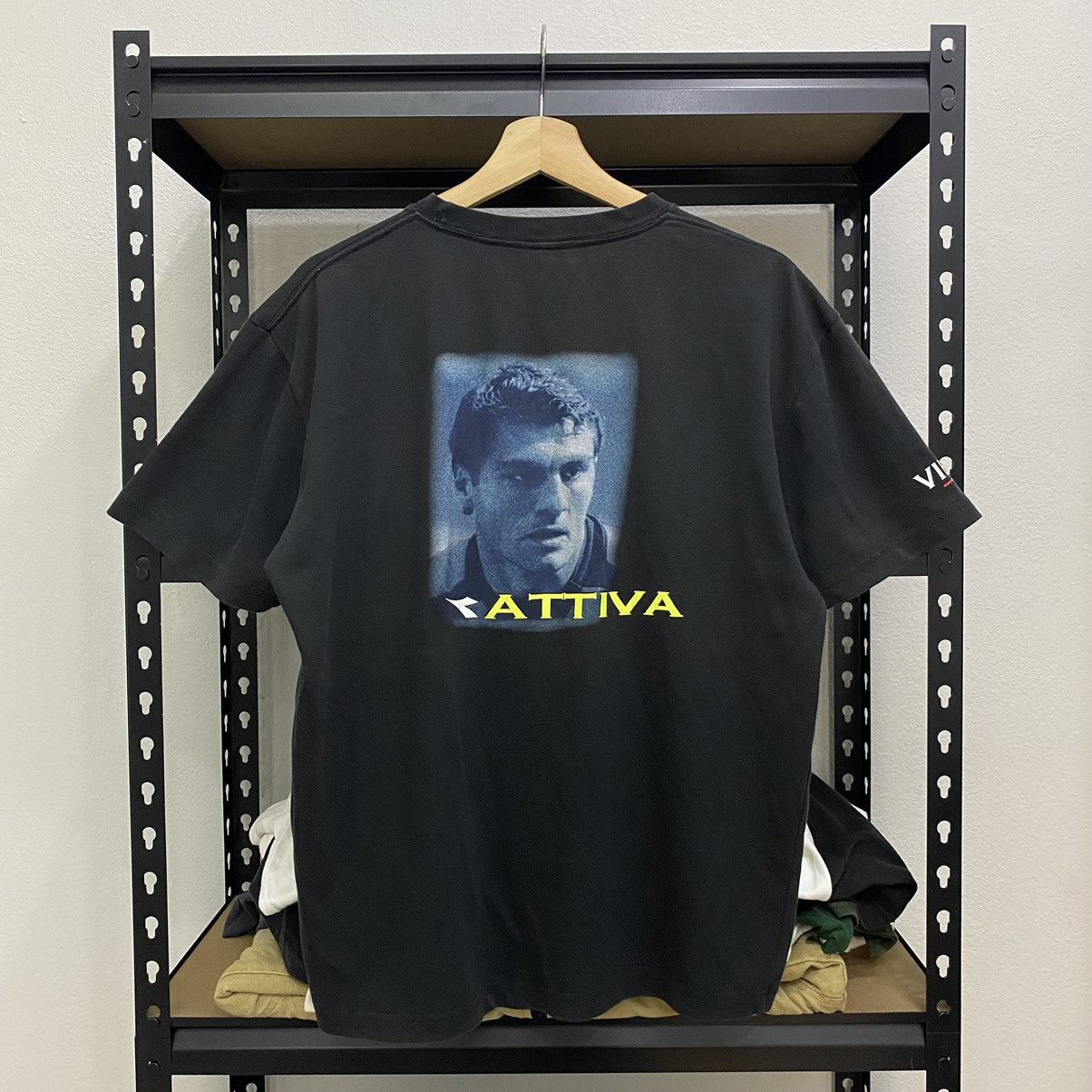 Diadora × Vintage Vintage Christian Averi Tshirt Diadora❗️ Size US M / EU 48-50 / 2 - 1 Thumbnail