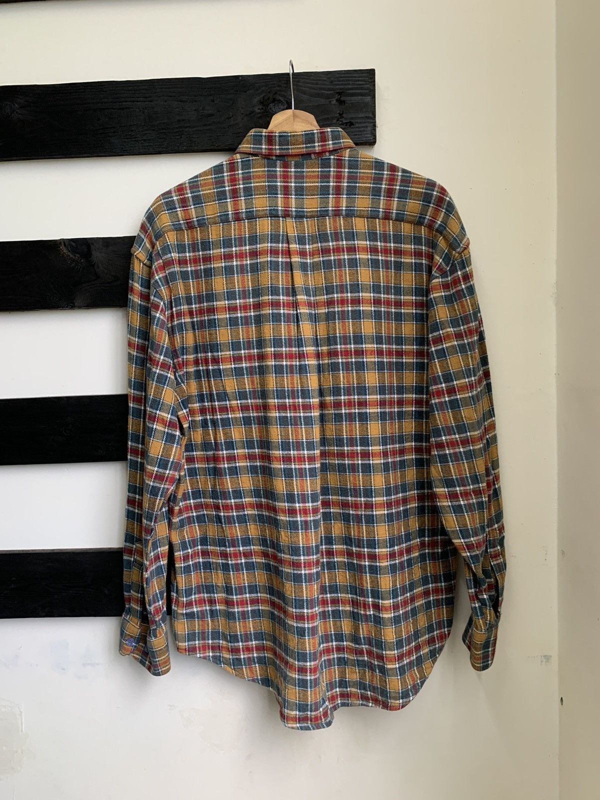 Flannel × Vintage Vintage U.C Berkeley Checkered Tan Flannel Size US L / EU 52-54 / 3 - 3 Thumbnail