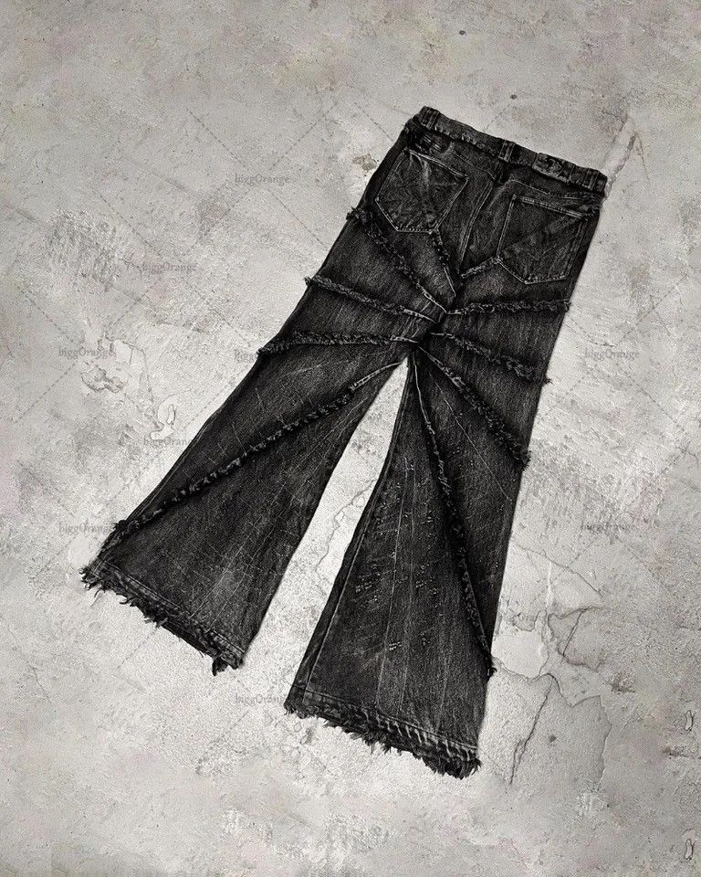 Japanese Brand Y2K Fashion Casual Loose Versatile Distressed Wide Leg Jeans Size US 31 - 6 Thumbnail