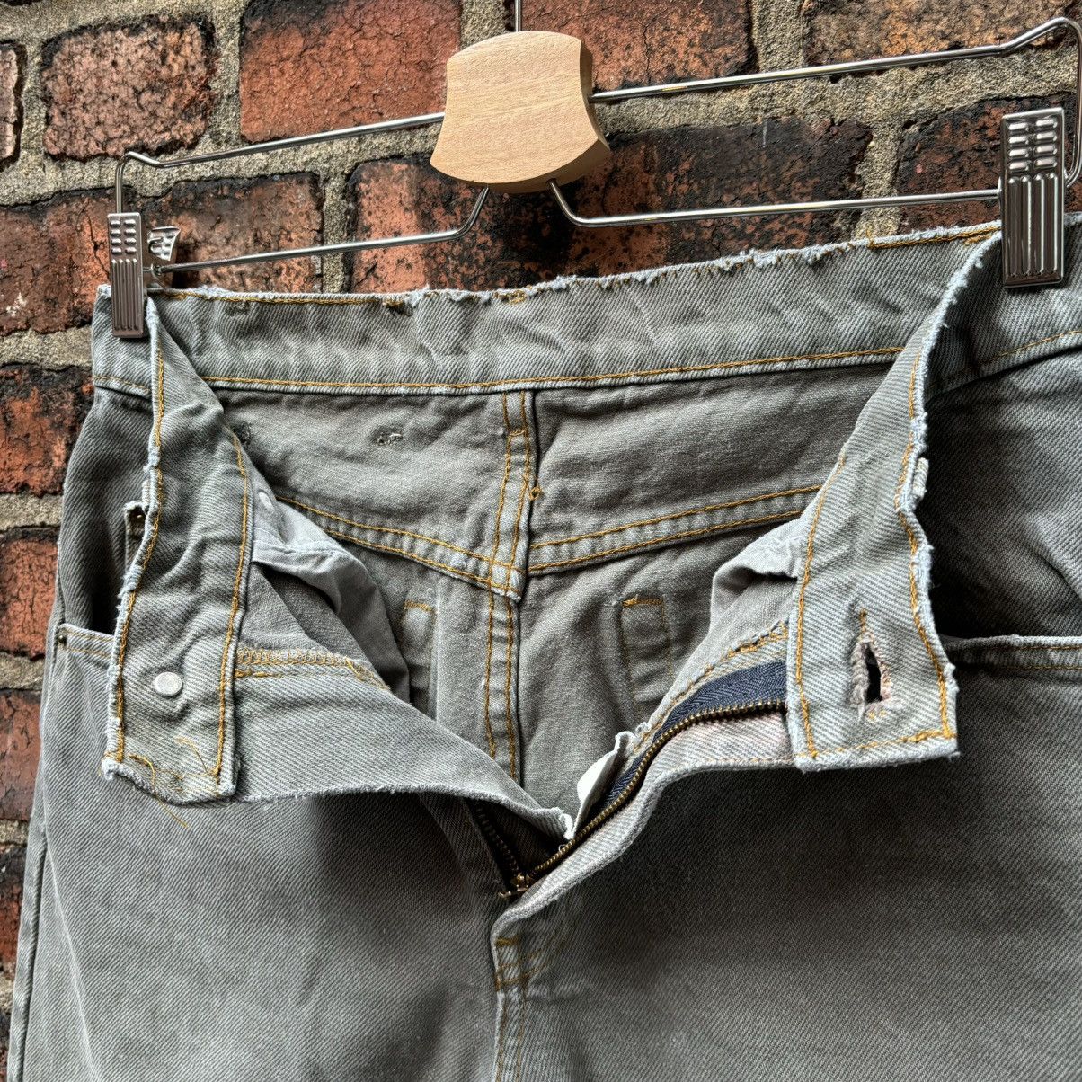 Jean × Vintage Vintage 1990s Faded Green Denim Jeans Size US 30 / EU 46 - 7 Thumbnail