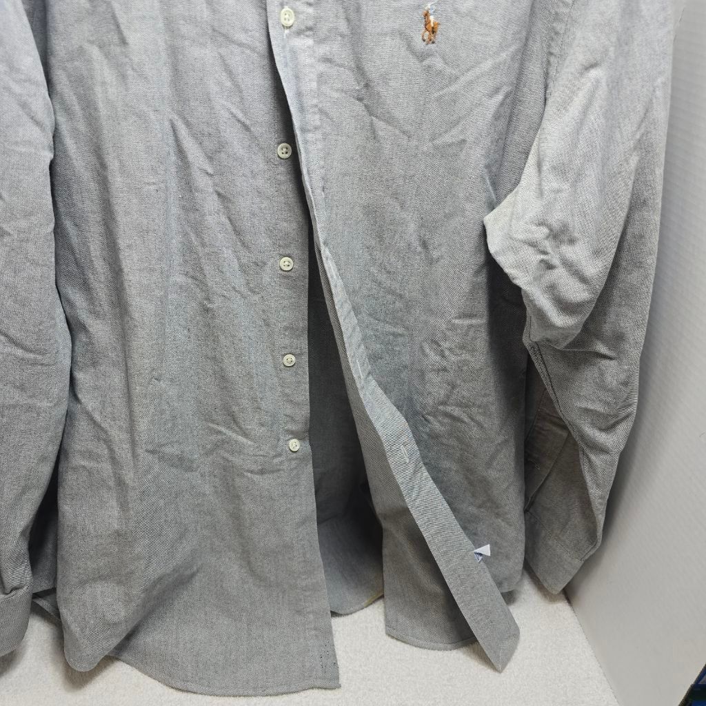 Ralph Lauren Men's Ralph Lauren Gray Casual Button Down Shirt Neck 17 Size US XL / EU 56 / 4 - 3 Thumbnail