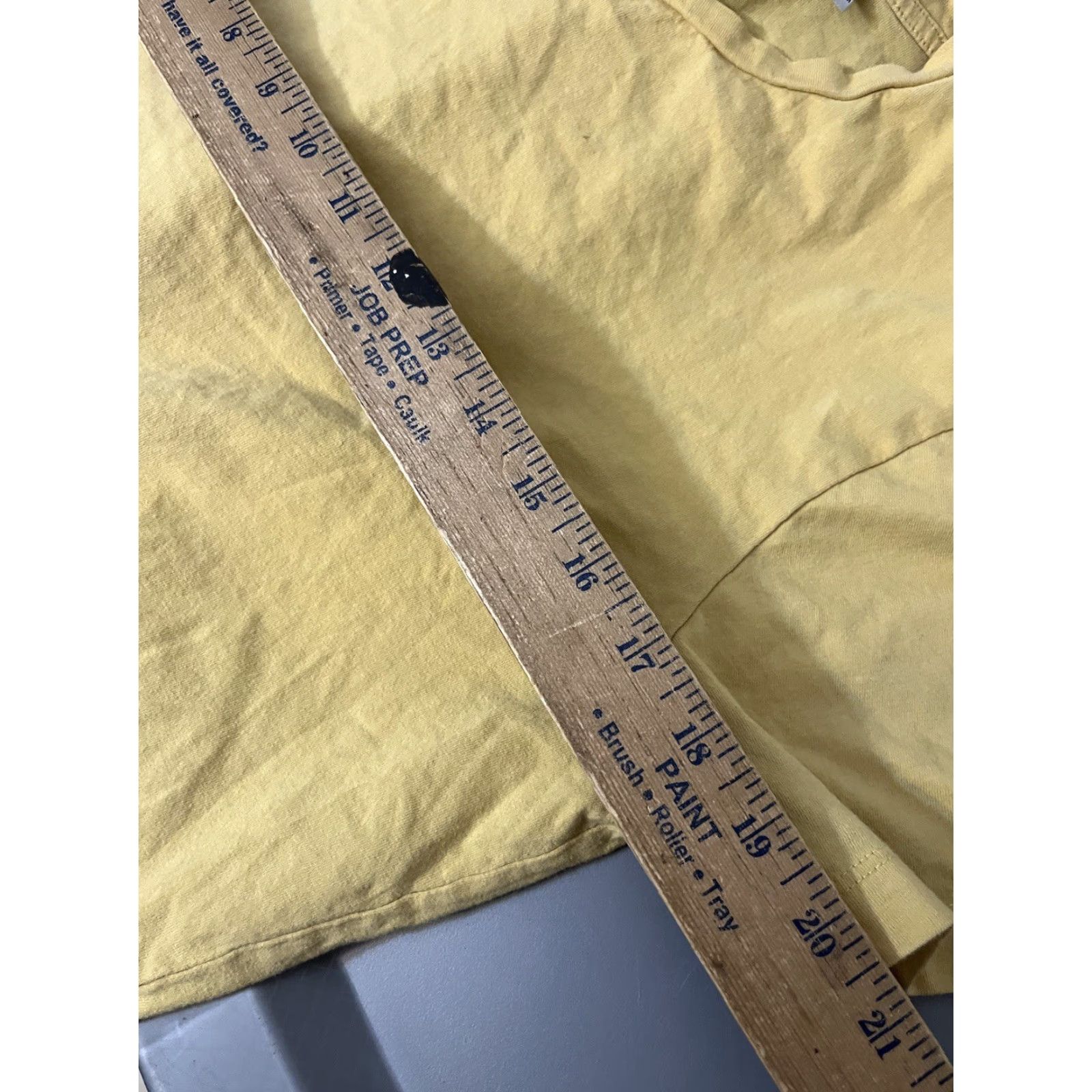 Vintage MNG Man T-Shirt Medium Yellow Slim Fit Solid Cotton Shirt Mens Size US M / EU 48-50 / 2 - 5 Thumbnail