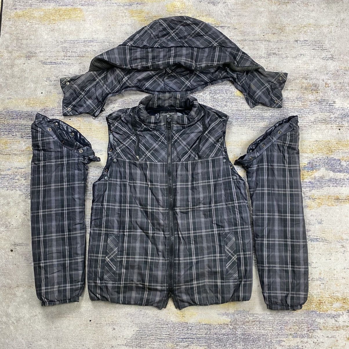 Final Home Final home 2 way plaid puffer jacket detachable hood Size US L / EU 52-54 / 3 - 1 Thumbnail