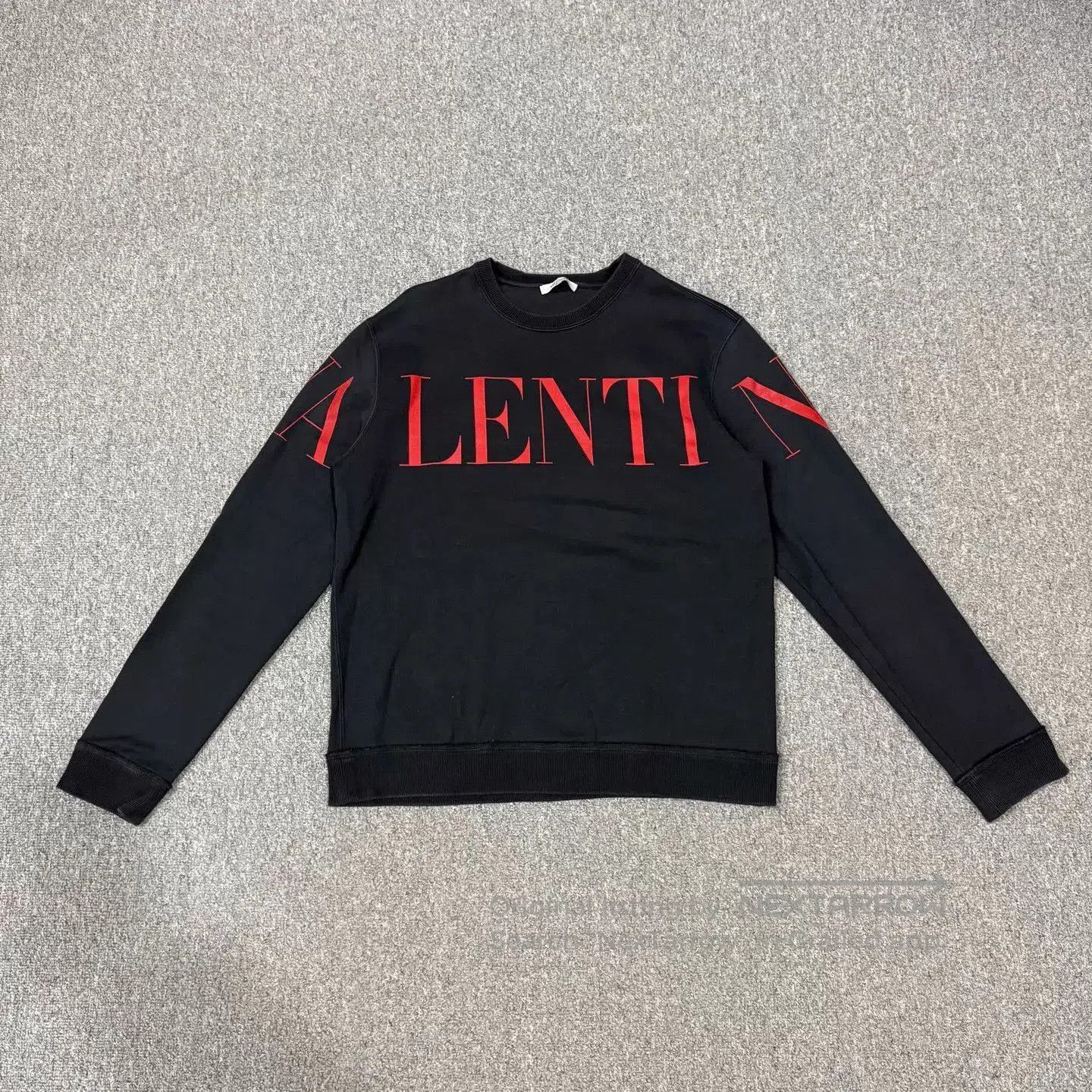 Valentino Black Long Sleeve Sweatshirt with Red Lettering. Size US M / EU 48-50 / 2 - 1 Thumbnail