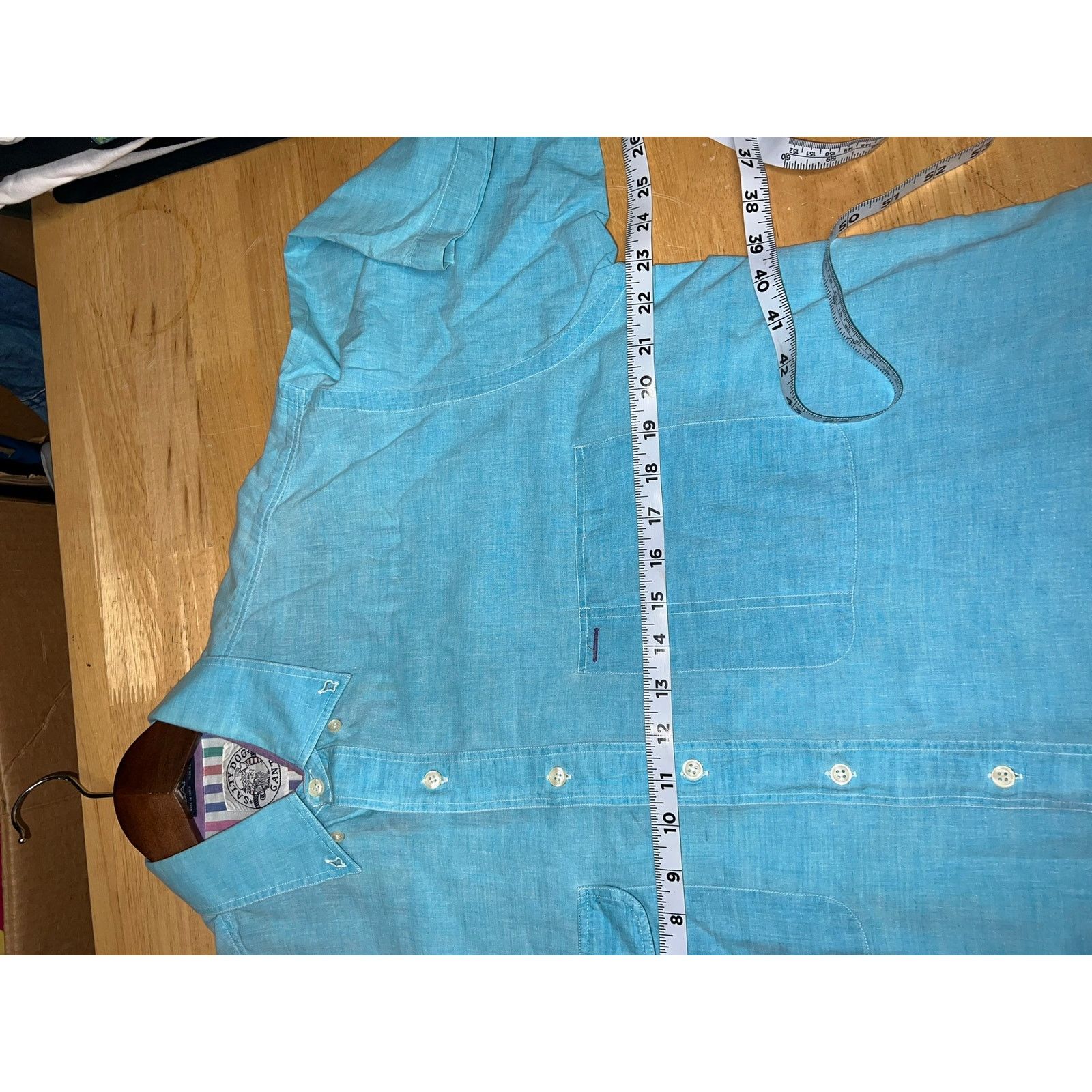 Gant Salty Dog Gant Shirt Button Up 100% Cotton Blue Tee Large Size US L / EU 52-54 / 3 - 8 Thumbnail