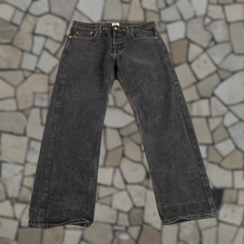 Levi's Levi's 501 Jeans Mens 38x30 Black Straight Leg Button Fly Cotton Denim Size US 38 / EU 54 - 1 Thumbnail