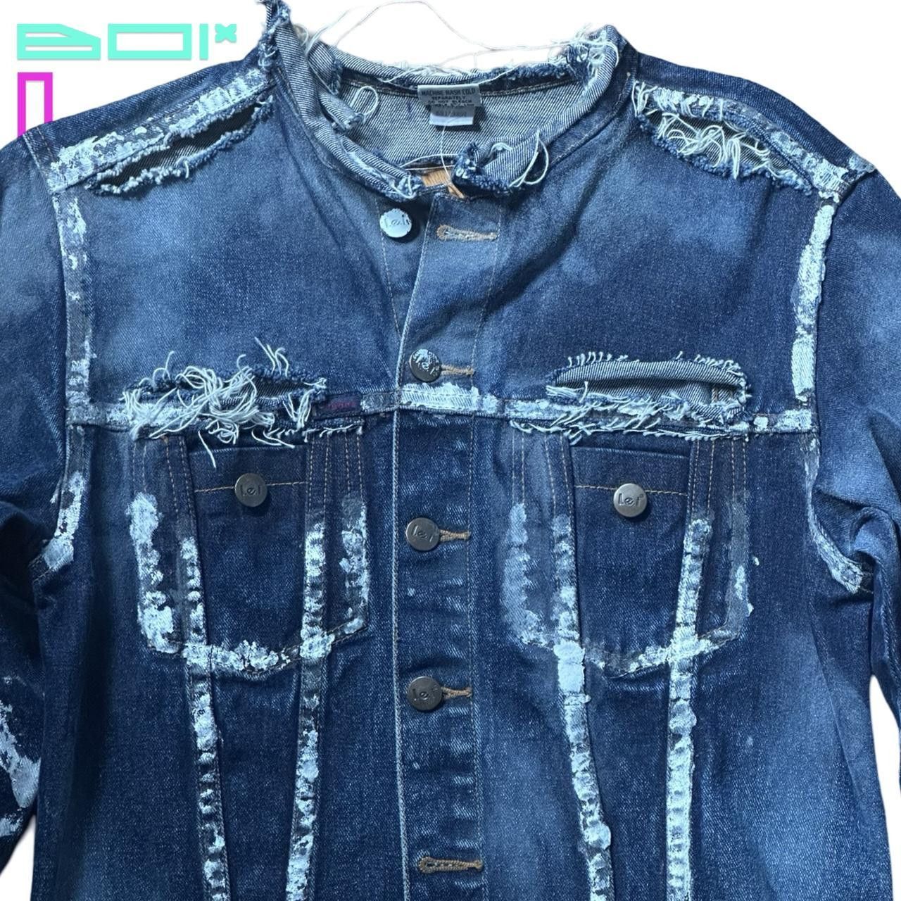 L.E.I. × Vintage ASTROBOI* X L.E.I. DECONSTRUCTED BLUE DENIM JACKET _ MEDIUM Size M / US 6-8 / IT 42-44 - 2 Thumbnail