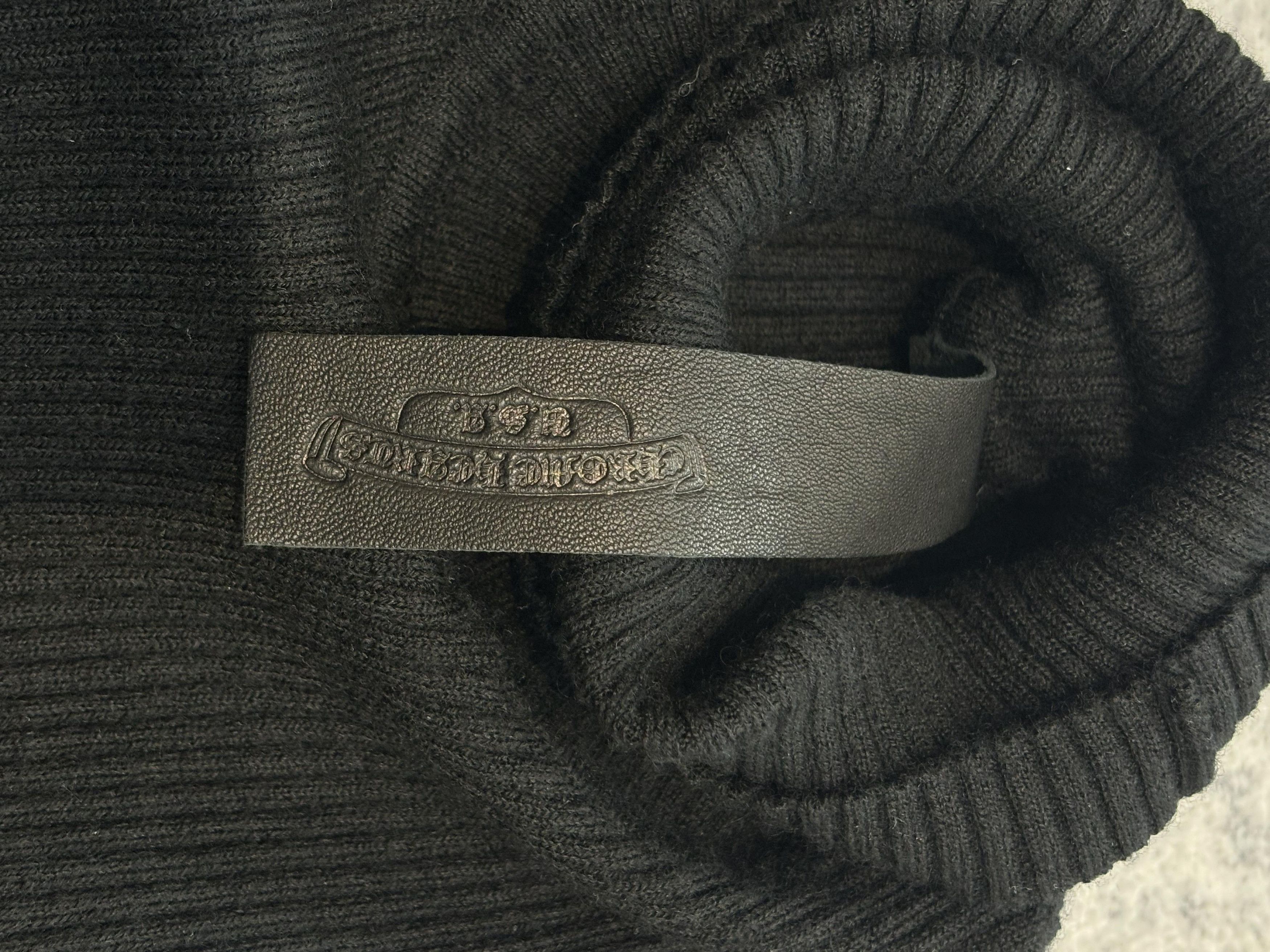 Chrome Hearts CHROME HEARTS Cashmere Lib Sknit Slim Top BLACK Size M / US 6-8 / IT 42-44 - 4 Thumbnail