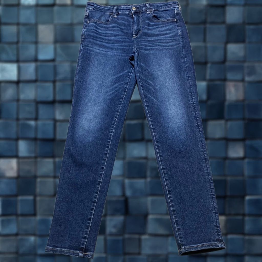 American Eagle Outfitters American Eagle Jeans Womens sz 12 High Rise Jegging Blue Denim Medium Wash Size 34" / US 12 / IT 48 - 1 Thumbnail